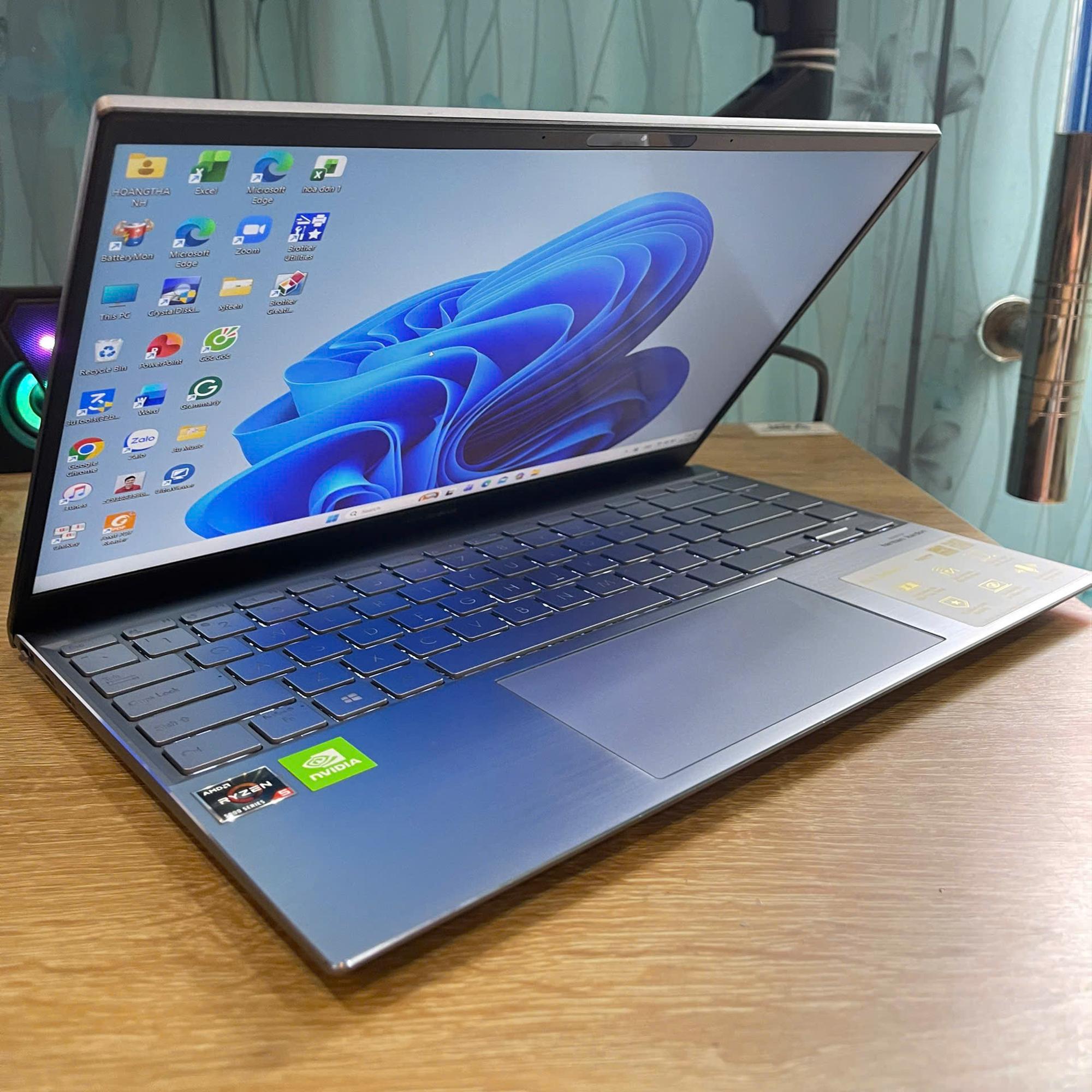 Asus ZenBook Ryzen 5 5500U Ram 8GB 256GB SSD Card rời MX450 Màn 14inch FHD-duoc-ban-tai-Vi Tính Kim Trân