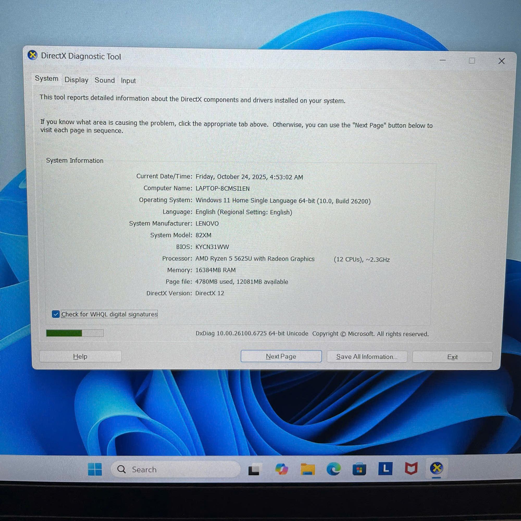 Lenovo Ryzen 5 5625U Ram 16GB 512GB SSD Màn 15.6inch FHD IPS. Còn BH 1/2027-duoc-ban-tai-Vi Tính Kim Trân