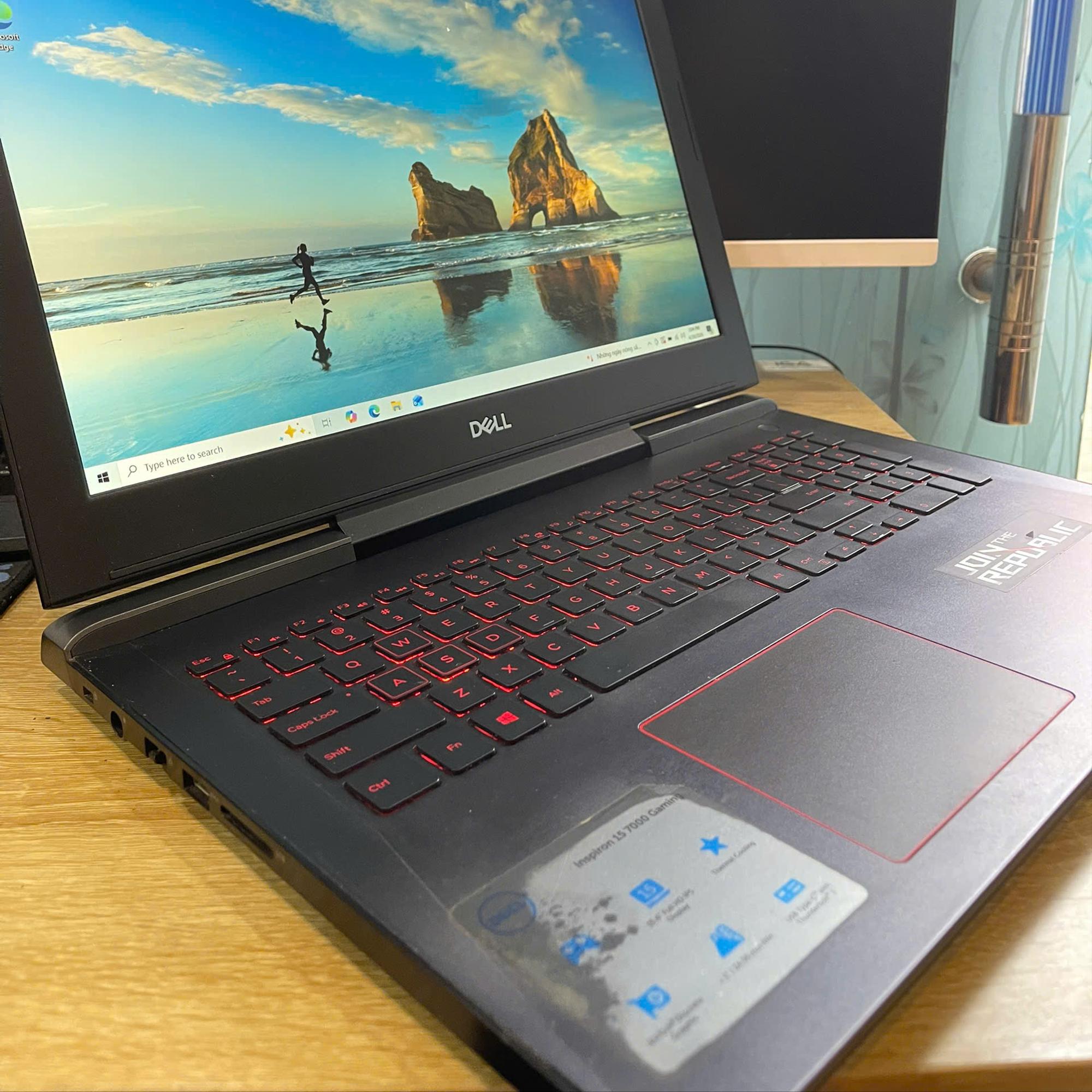 Dell i7 7th 16GB/256GB SSD Card GTX 1060 Màn 15.6inch FHD IPS.-duoc-ban-tai-Vi Tính Kim Trân