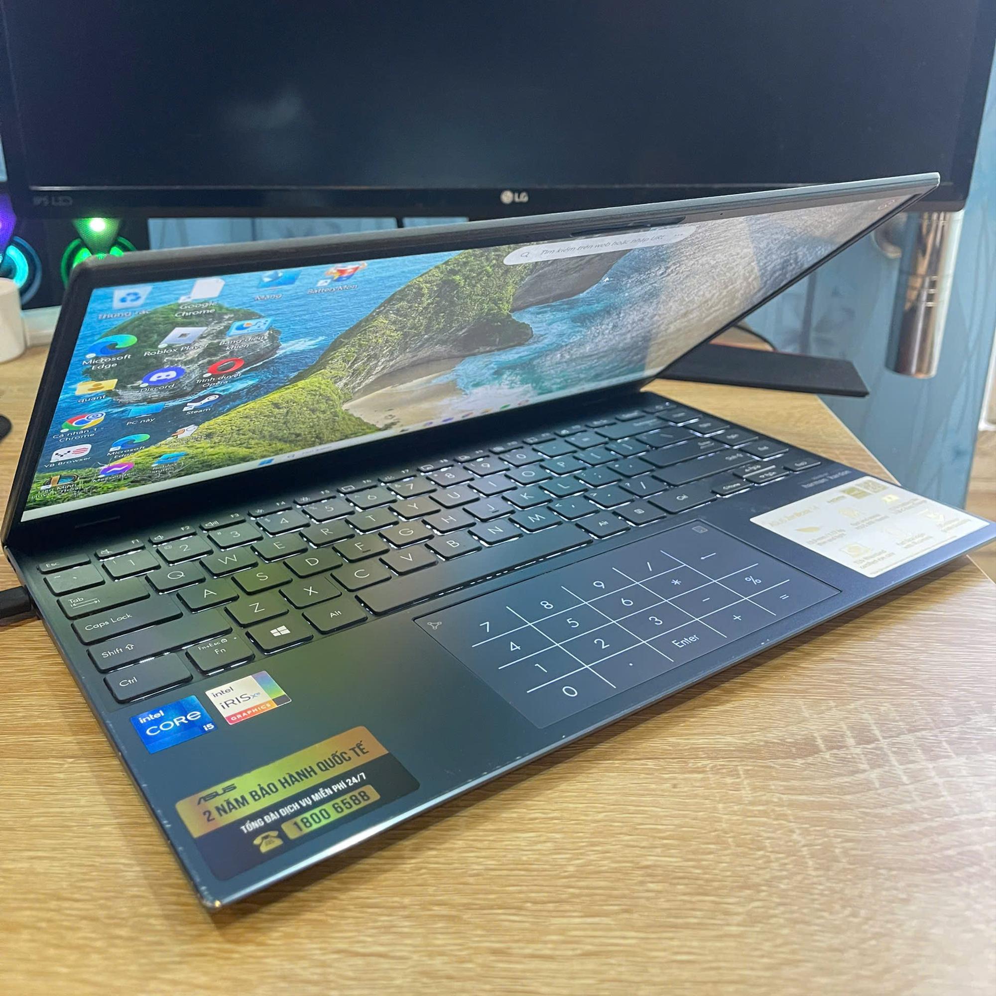 ASUS ZENBOOK i5 11th Ram 8GB 512GB SSD Màn hình 14inch FHD-duoc-ban-tai-Vi Tính Kim Trân