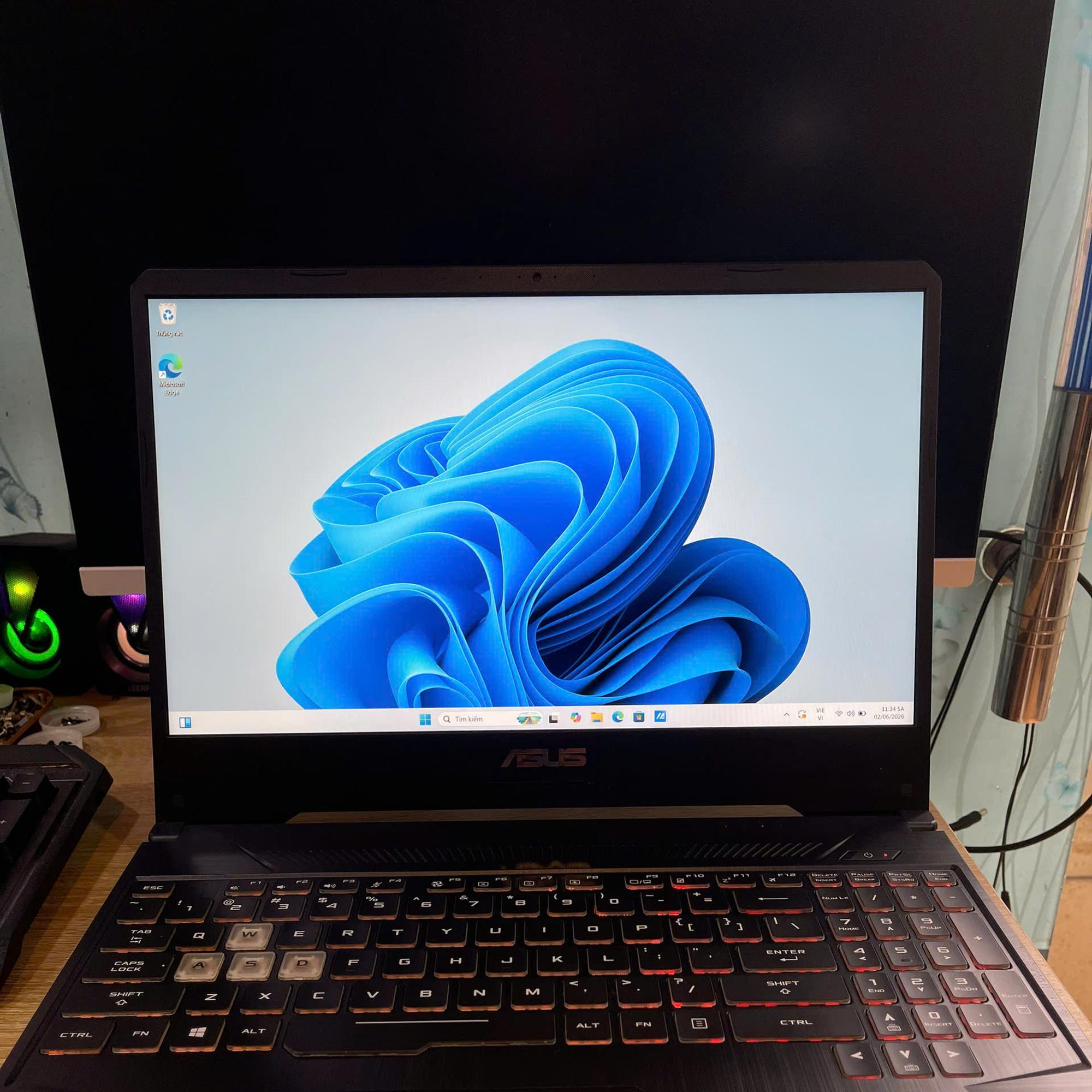 ASUS Tuf Ryzen 7 3750H 8/512GB Card GTX 1650 Màn 15.6inch 120hz-duoc-ban-tai-Vi Tính Kim Trân