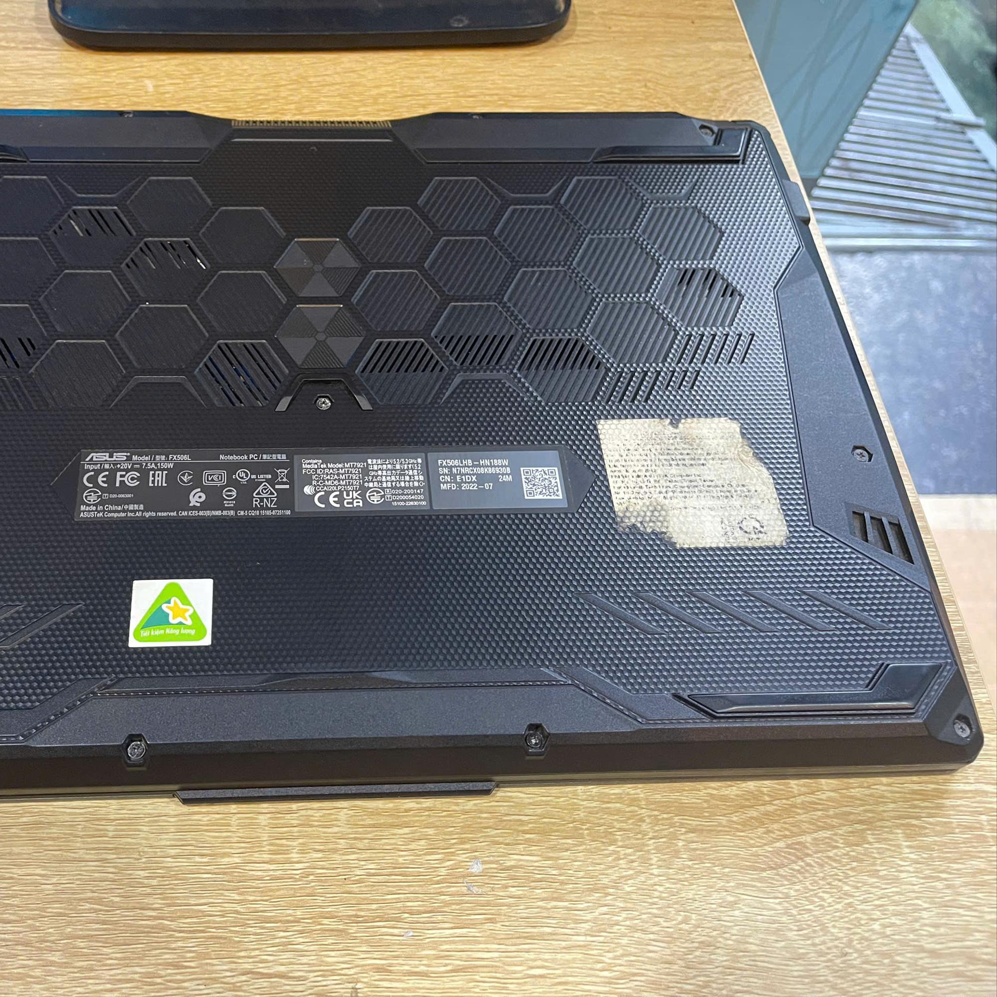 Asus Tuf i5 10th Ram 16GB 512GB SSD Card GTX 1650 Màn 15.6inch FHD 144Hz-duoc-ban-tai-Vi Tính Kim Trân