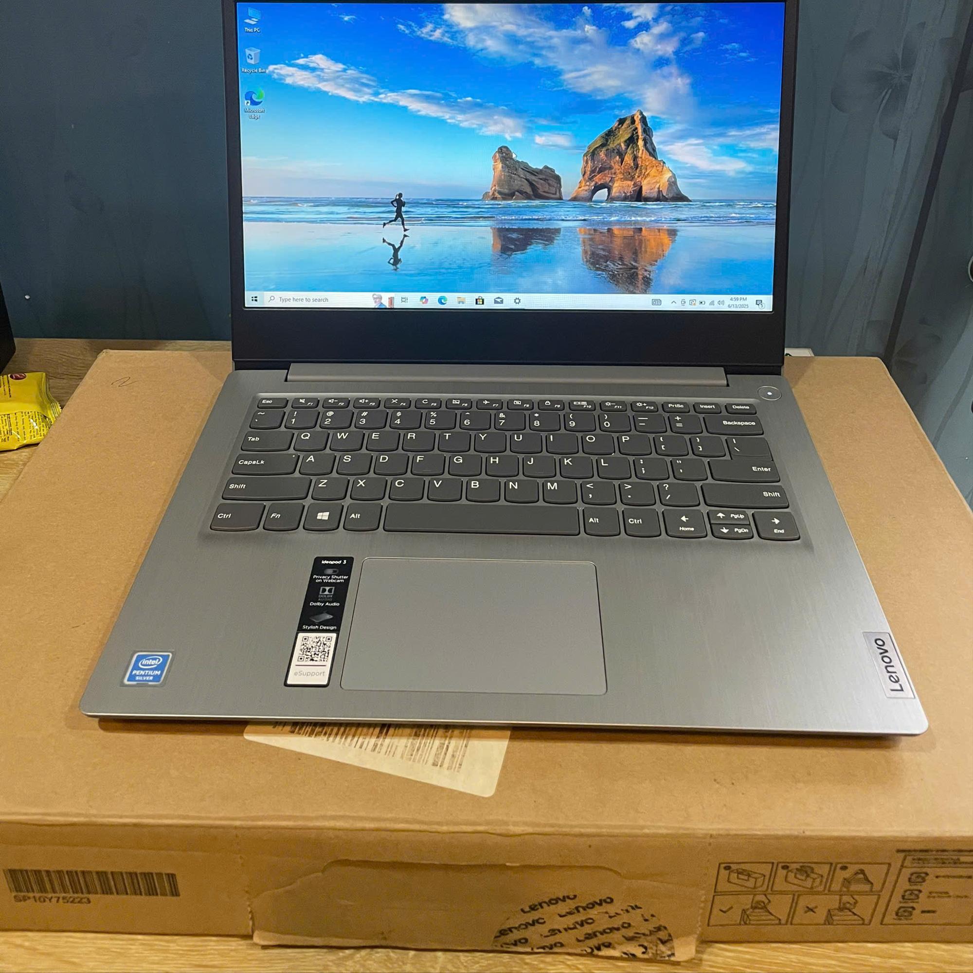 LENOVO IDEAPAD - Intel Pentium Silver N5030 Máy Đẹp Keng có Box-duoc-ban-tai-Vi Tính Kim Trân