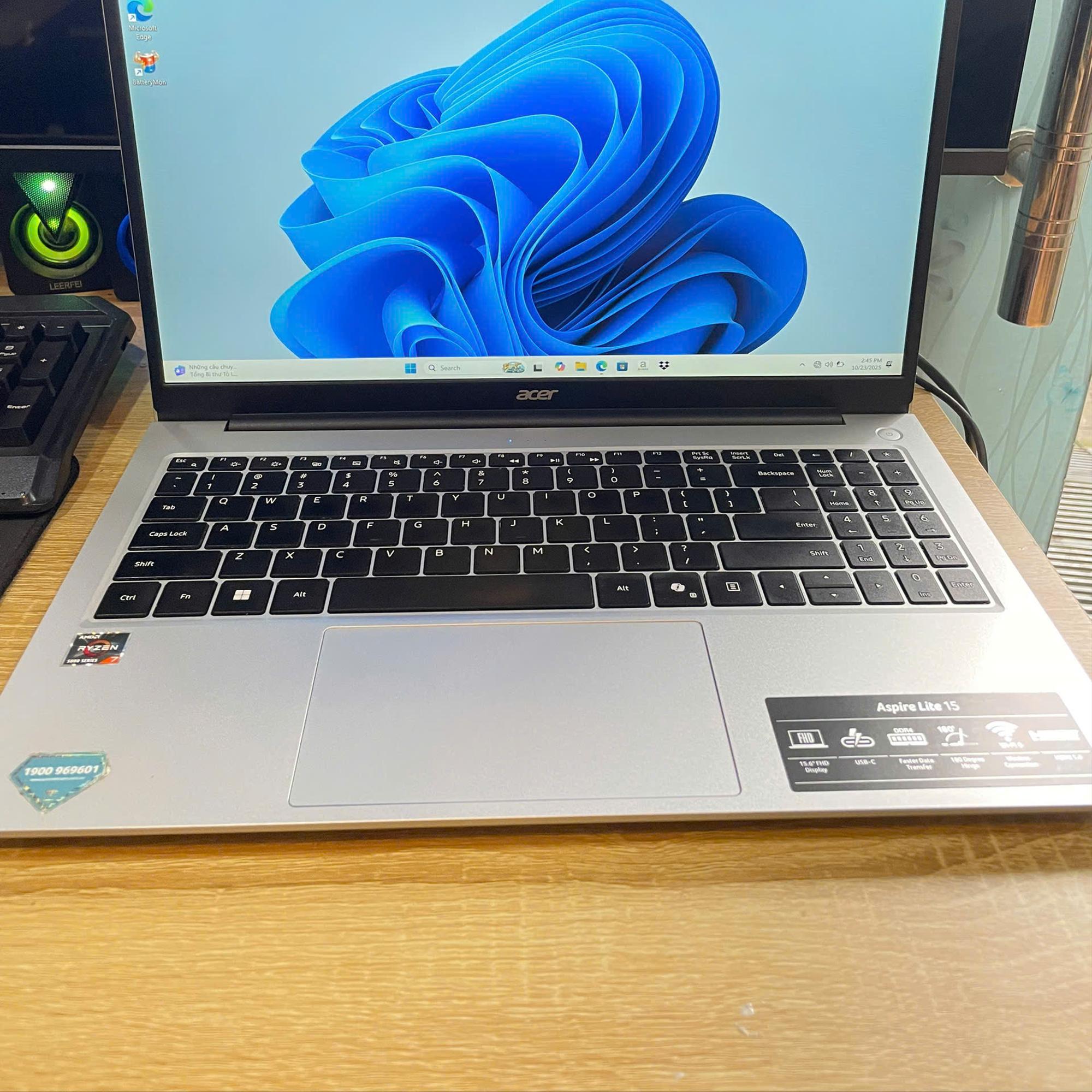 Acer Ryzen 7 5700U ram 16GB 512GB SSD Màn 15.6inch FHD BH Viễn Sơn tới 21/3/2026-duoc-ban-tai-Vi Tính Kim Trân