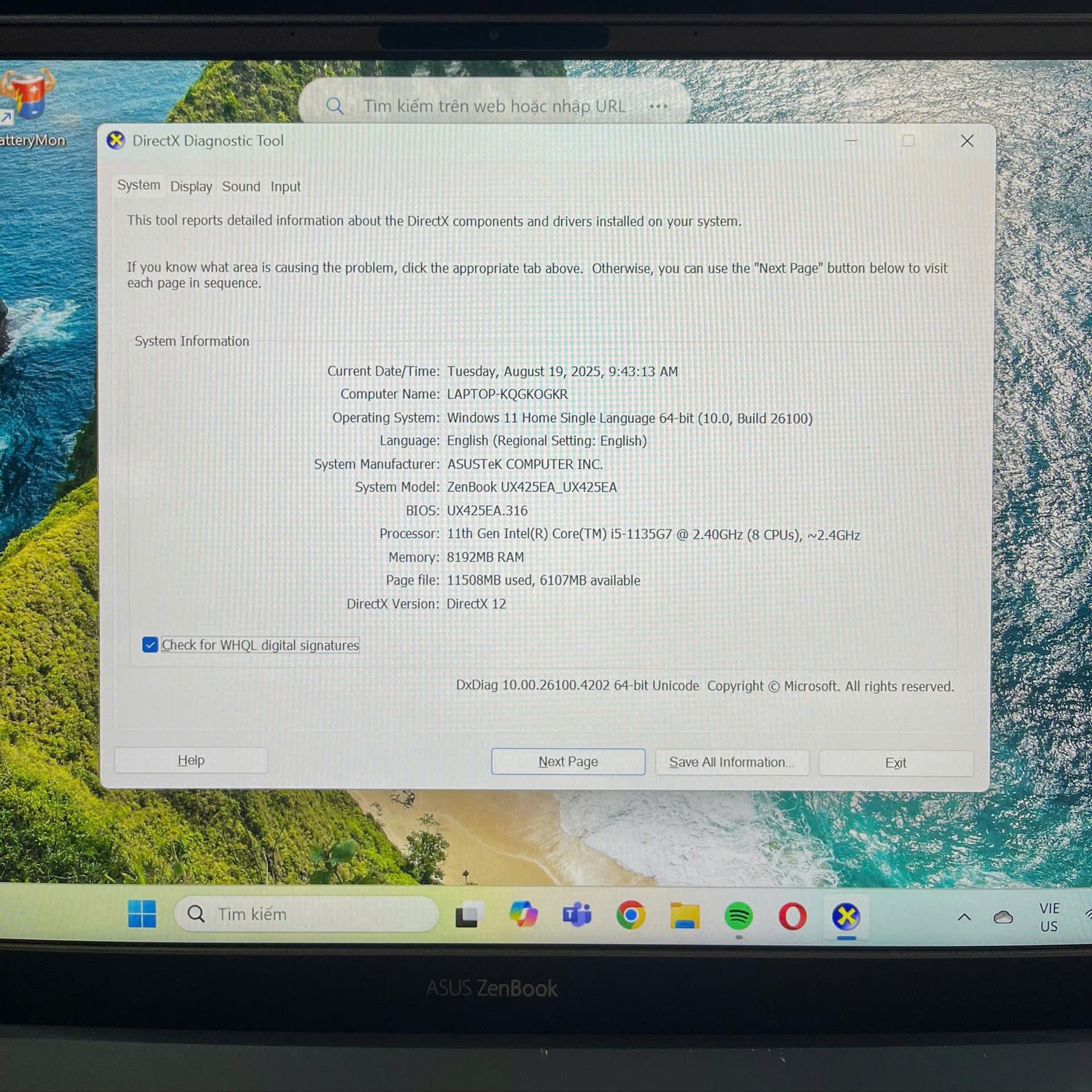 ASUS ZENBOOK i5 11th Ram 8GB 512GB SSD Màn hình 14inch FHD-duoc-ban-tai-Vi Tính Kim Trân