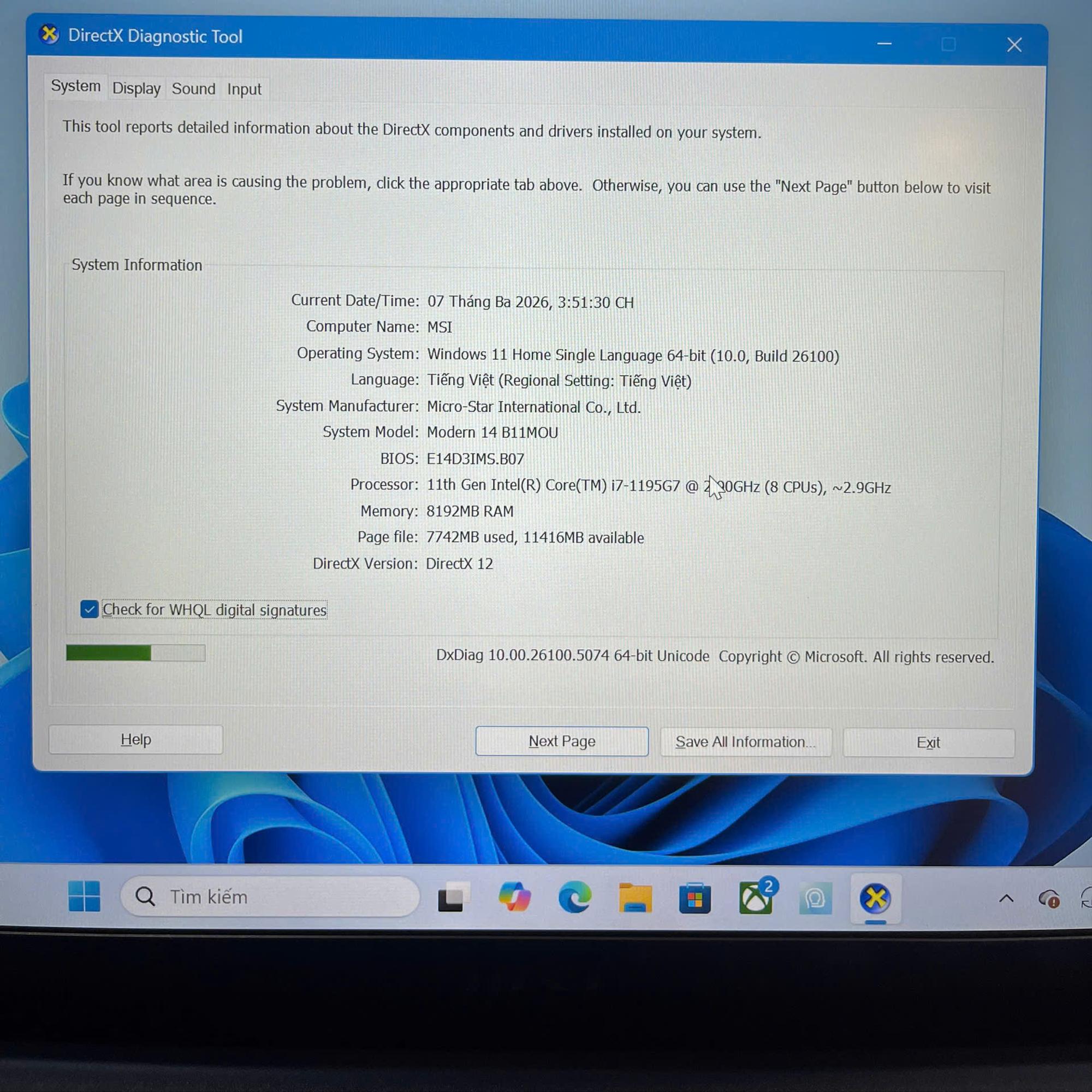 MSI i7 11th Ram 8GB 512GB SSD Màn 14inch FHD IPS.-duoc-ban-tai-Vi Tính Kim Trân