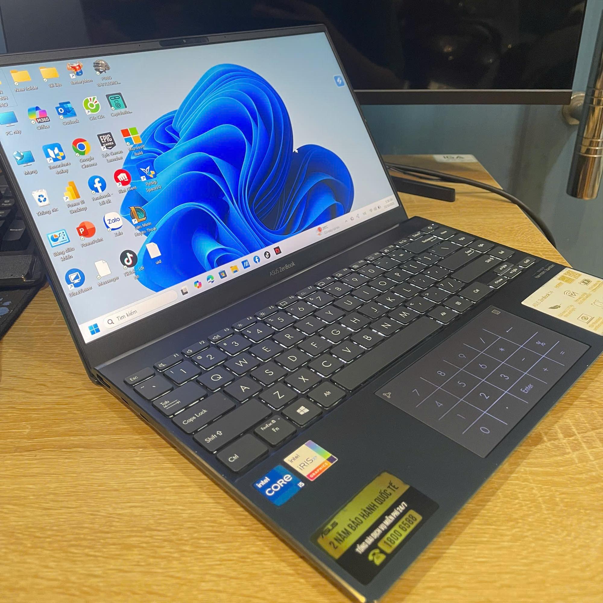 ASUS i5 11th Ram 8GB 512GB SSD Màn hình 14inch FHD IPS-duoc-ban-tai-Vi Tính Kim Trân