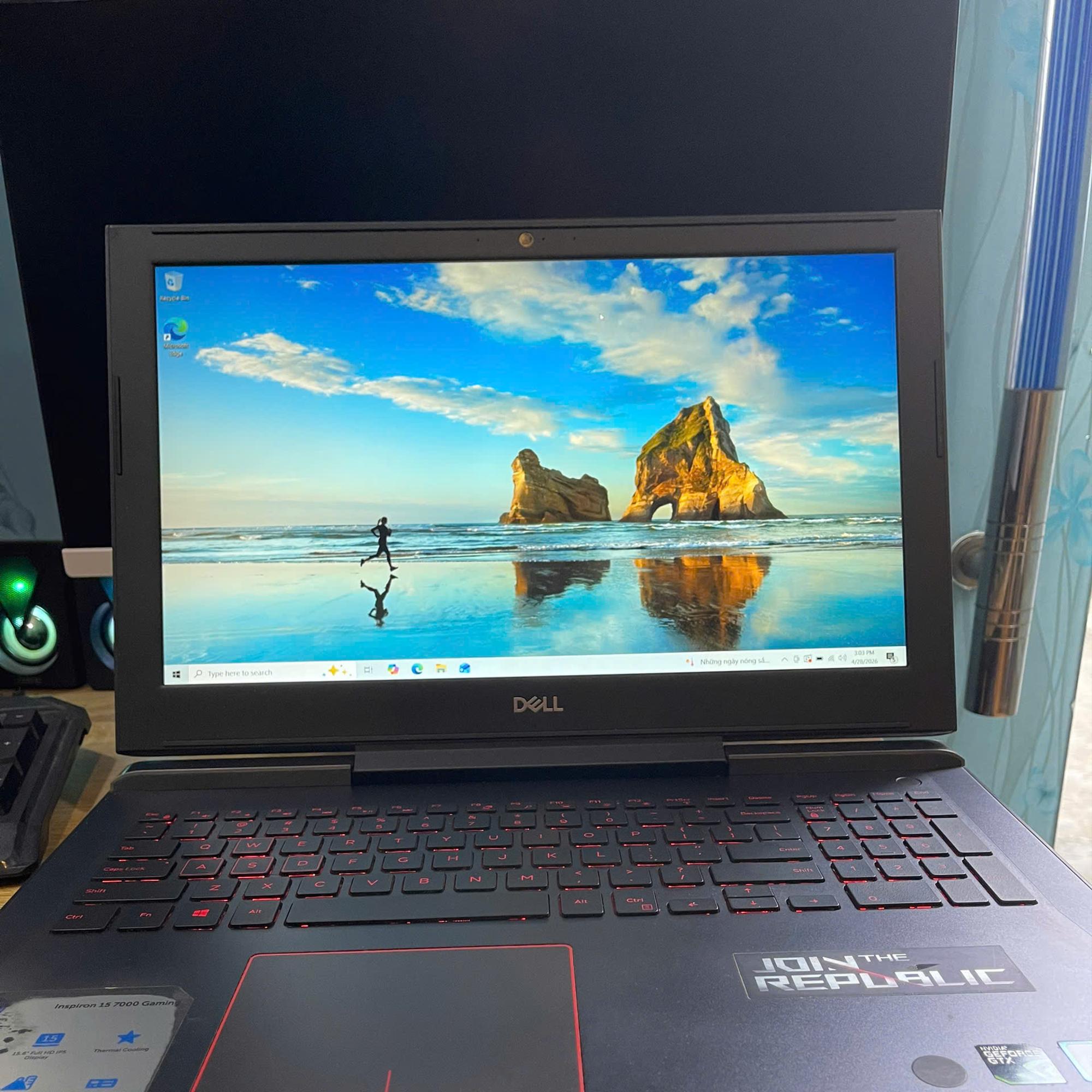 Dell i7 7th 16GB/256GB SSD Card GTX 1060 Màn 15.6inch FHD IPS.-duoc-ban-tai-Vi Tính Kim Trân