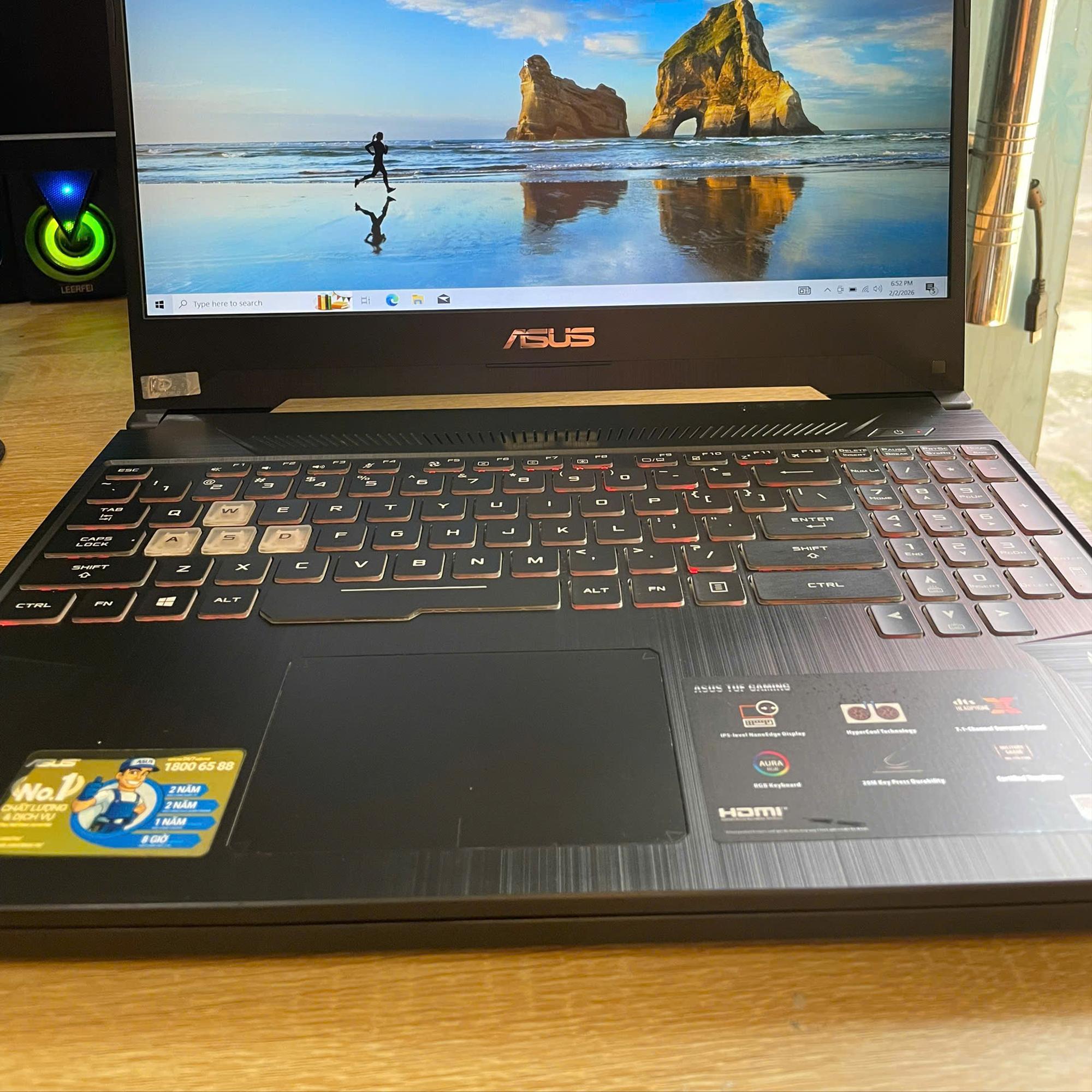 Asus TUF i7 8th Ram 8GB 256GB SSD Card GTX 1050Ti Màn 15.6inch FHD IPS-duoc-ban-tai-Vi Tính Kim Trân