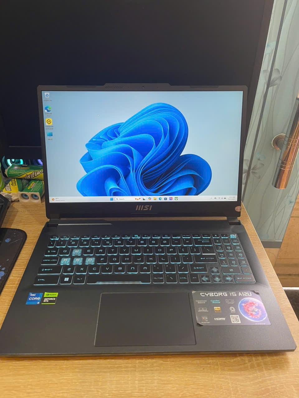 MSI CYBORG Core i5 12th Ram 16GB Card rời RTX 3050. Máy còn bảo hành FPT tới 10/2027-duoc-ban-tai-Vi Tính Kim Trân