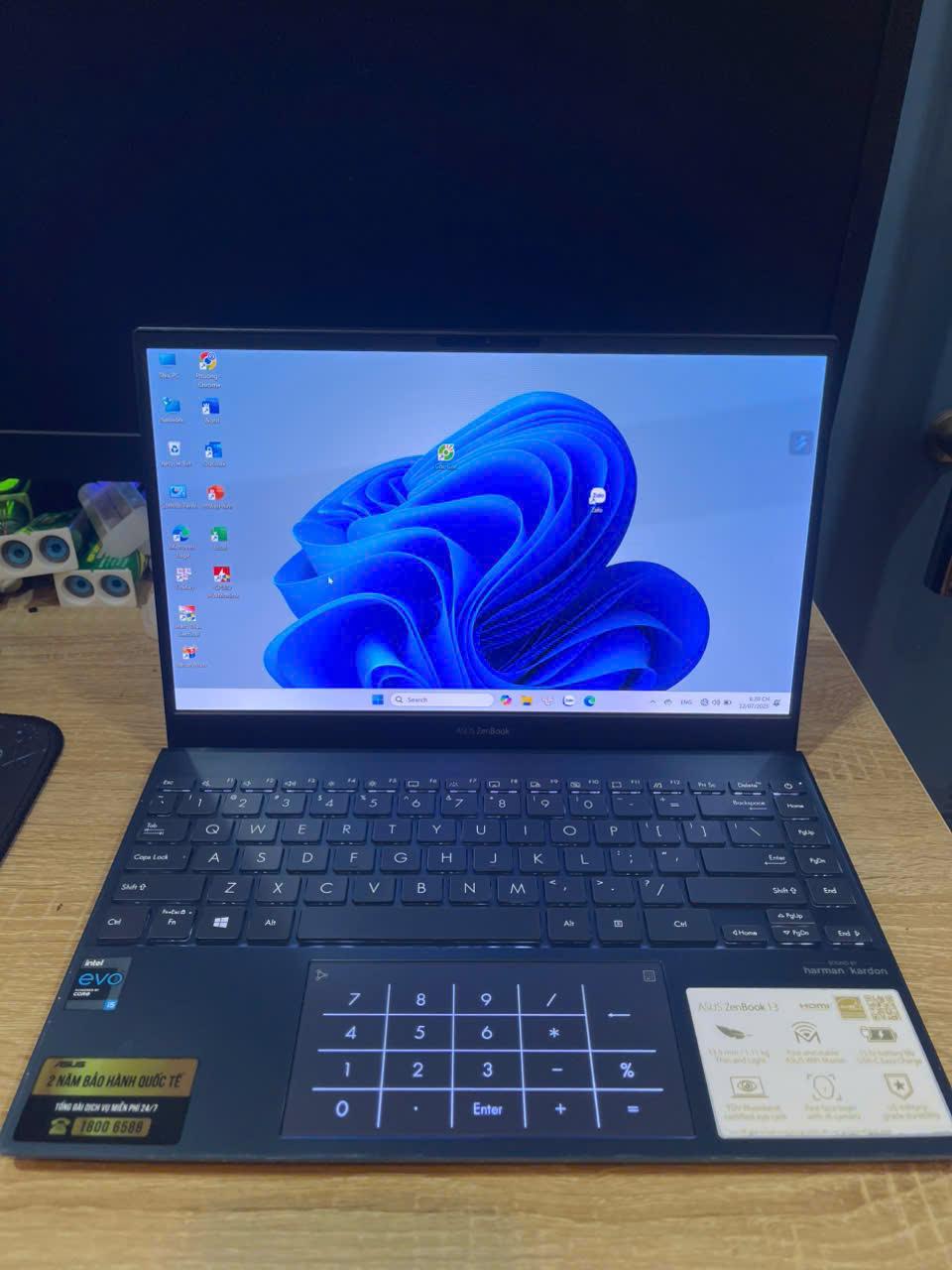 ASUS ZENBOOK Core i5 11th Ram 8GB 512GB SSD Màn hình 13inch OLED-duoc-ban-tai-Vi Tính Kim Trân