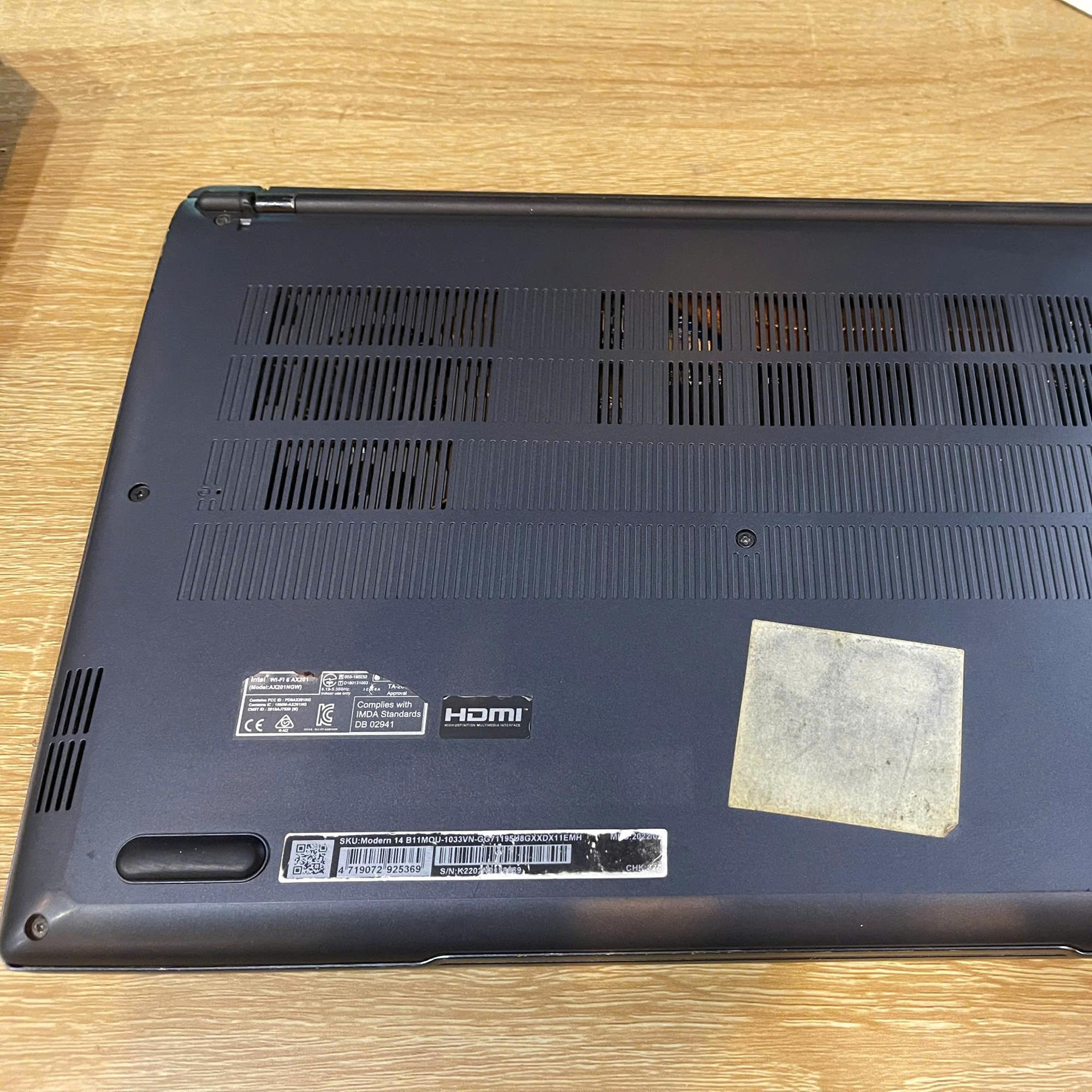 MSI Ryzen 5 5500u Ram 8GB 512GB SSD Màn 14inch FHD-duoc-ban-tai-Vi Tính Kim Trân
