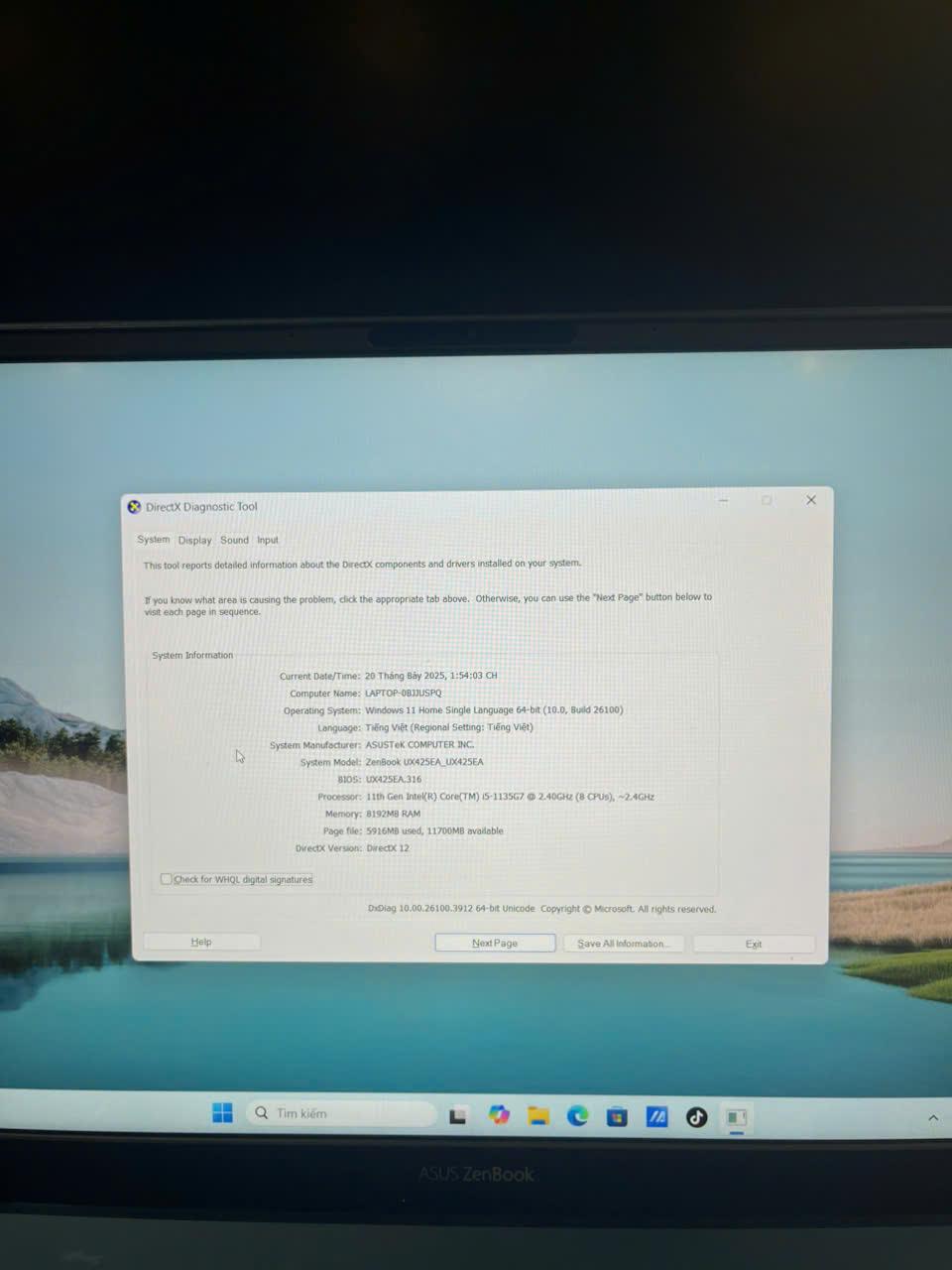 ASUS ZENBOOK i5 11th Ram 8GB 512GB SSD Màn hình 14inch FHD-duoc-ban-tai-Vi Tính Kim Trân