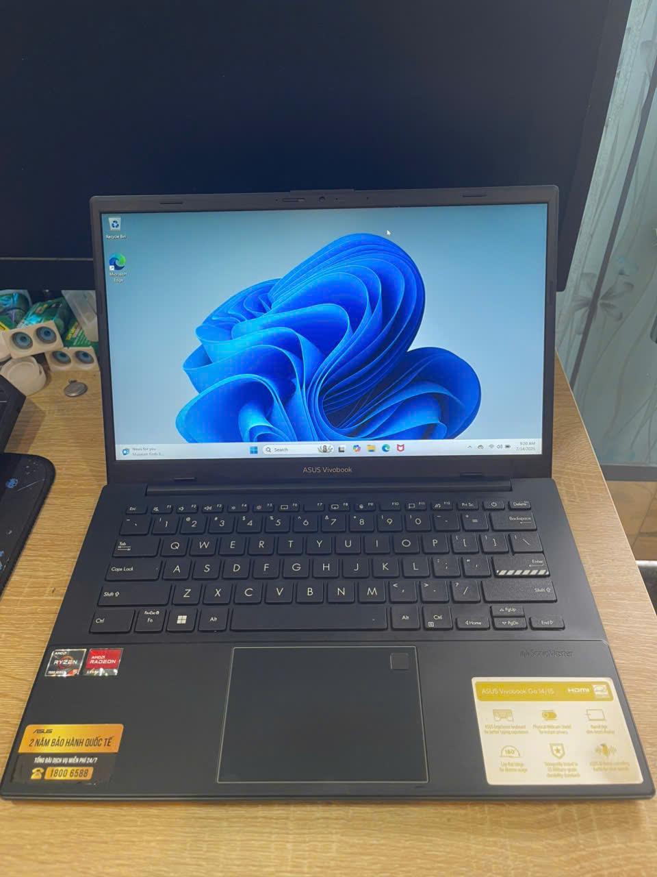 ASUS RYZEN 5 7520U RAM 16GB 512GB SSD. Bảo hành chính hãng Asus tới 08/2025-duoc-ban-tai-Vi Tính Kim Trân