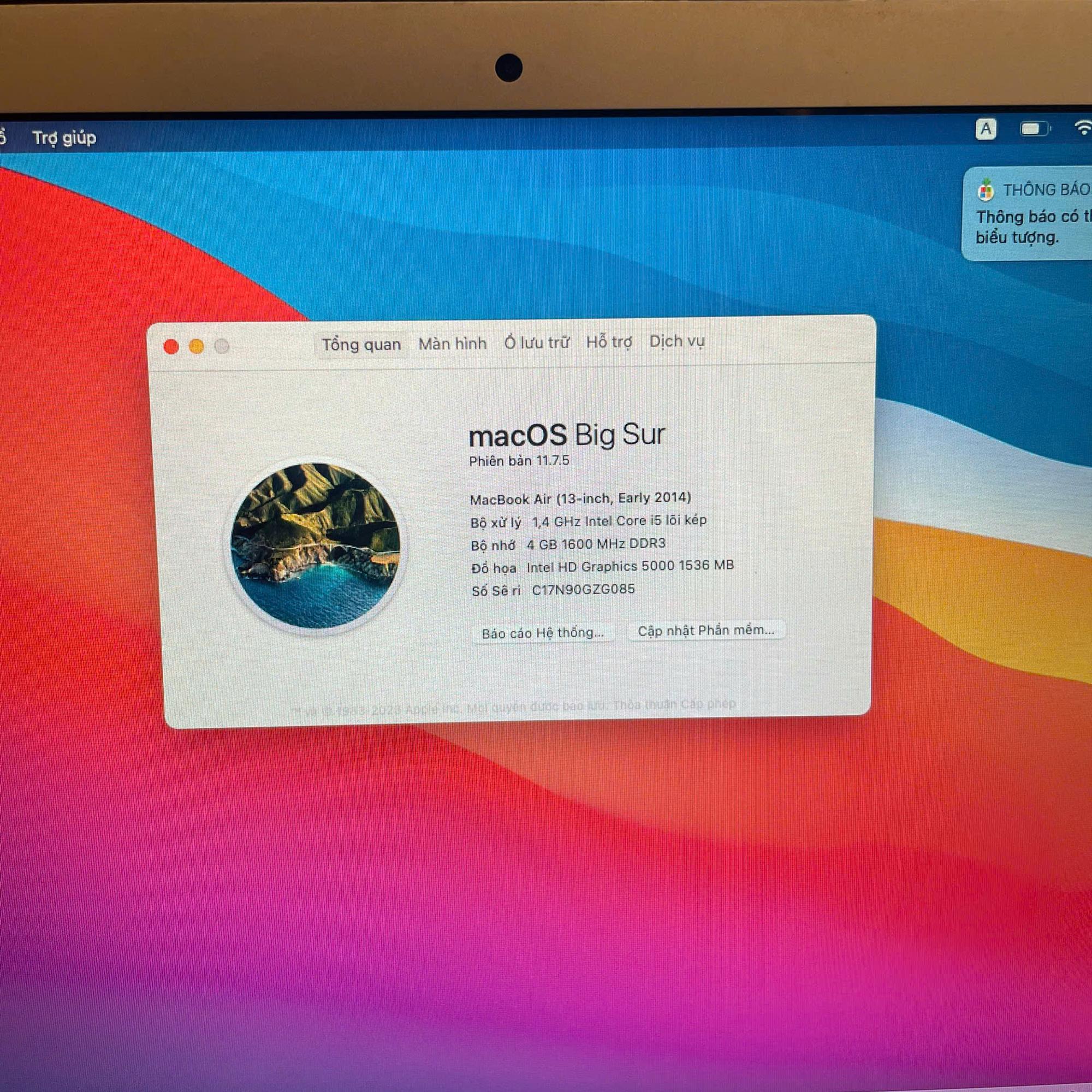 Macbook Air 2014-duoc-ban-tai-Vi Tính Kim Trân