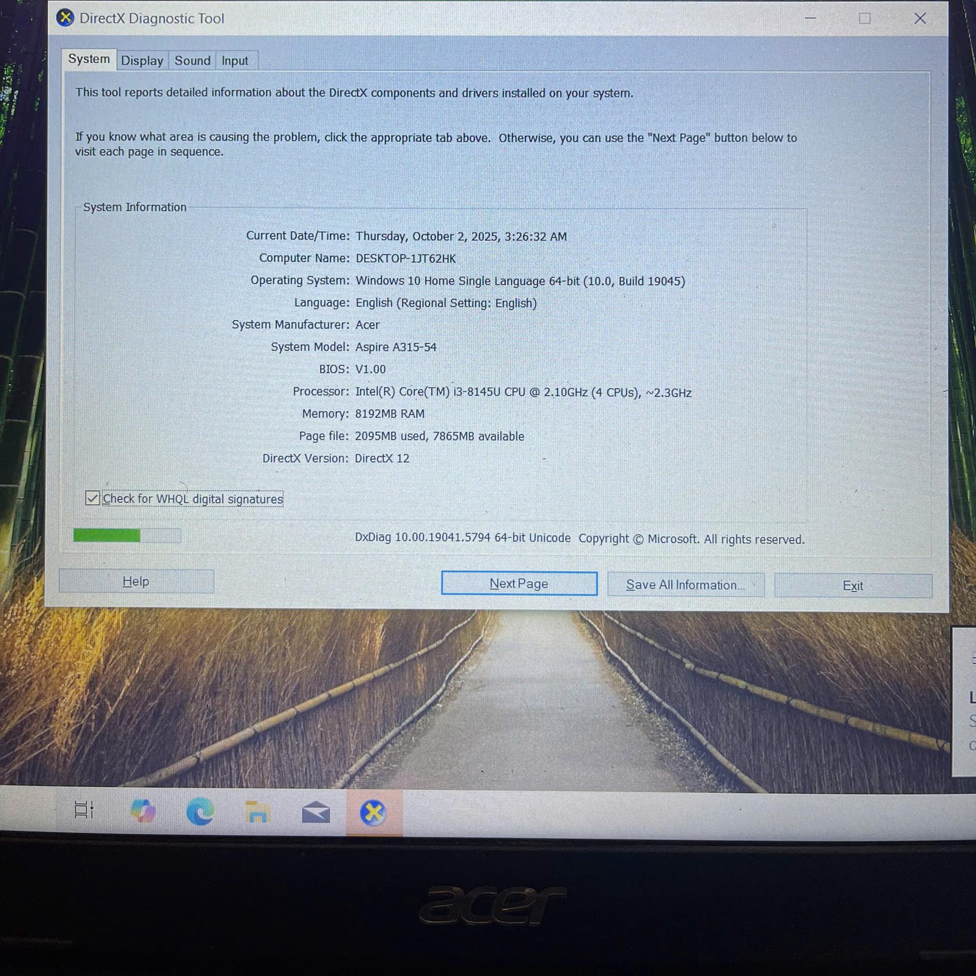 Acer i3 8th Ram 8GB 128GB SSD Màn 15.6inch FHD-duoc-ban-tai-Vi Tính Kim Trân