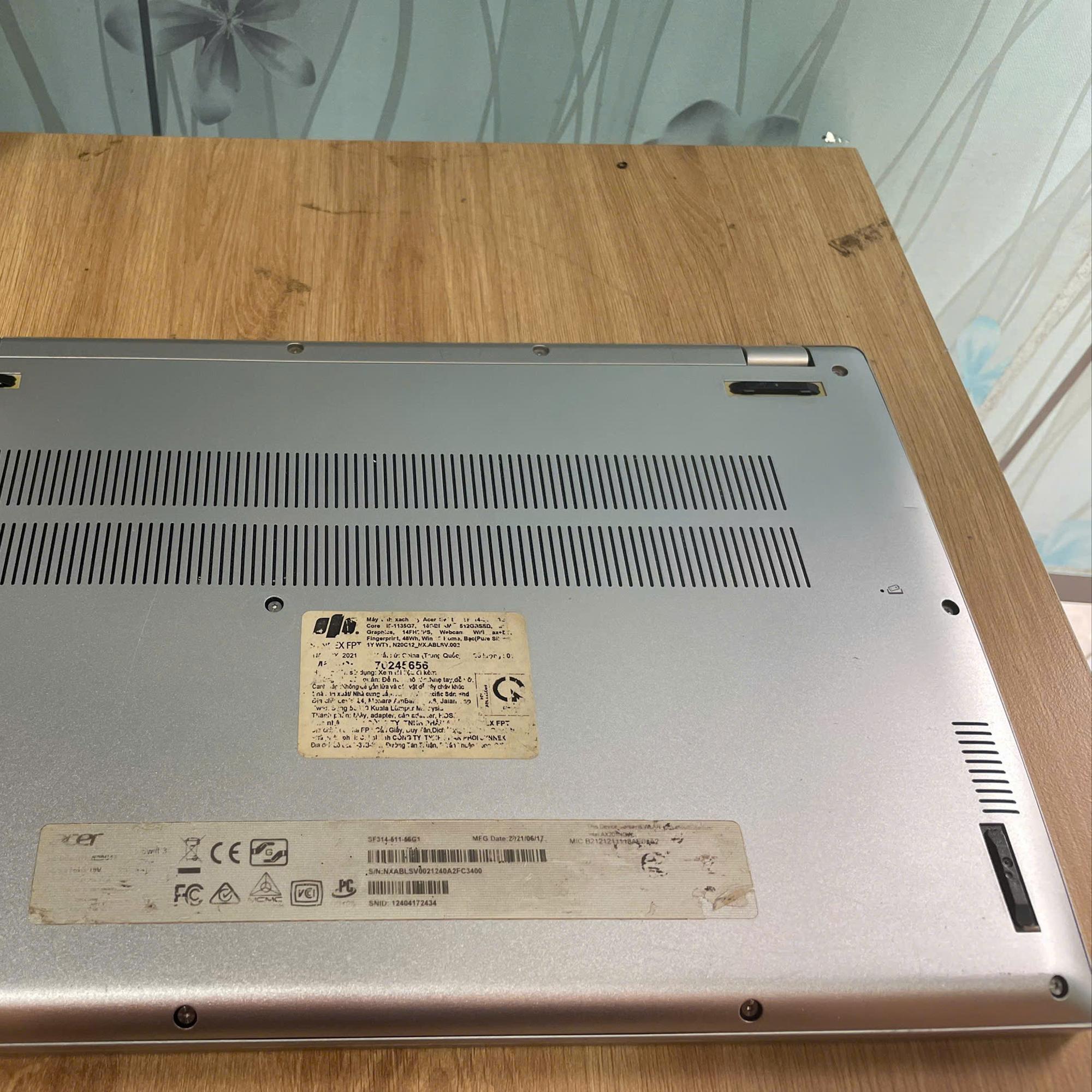 Acer i5 11th ram 16GB 14INCH -duoc-ban-tai-Vi Tính Kim Trân