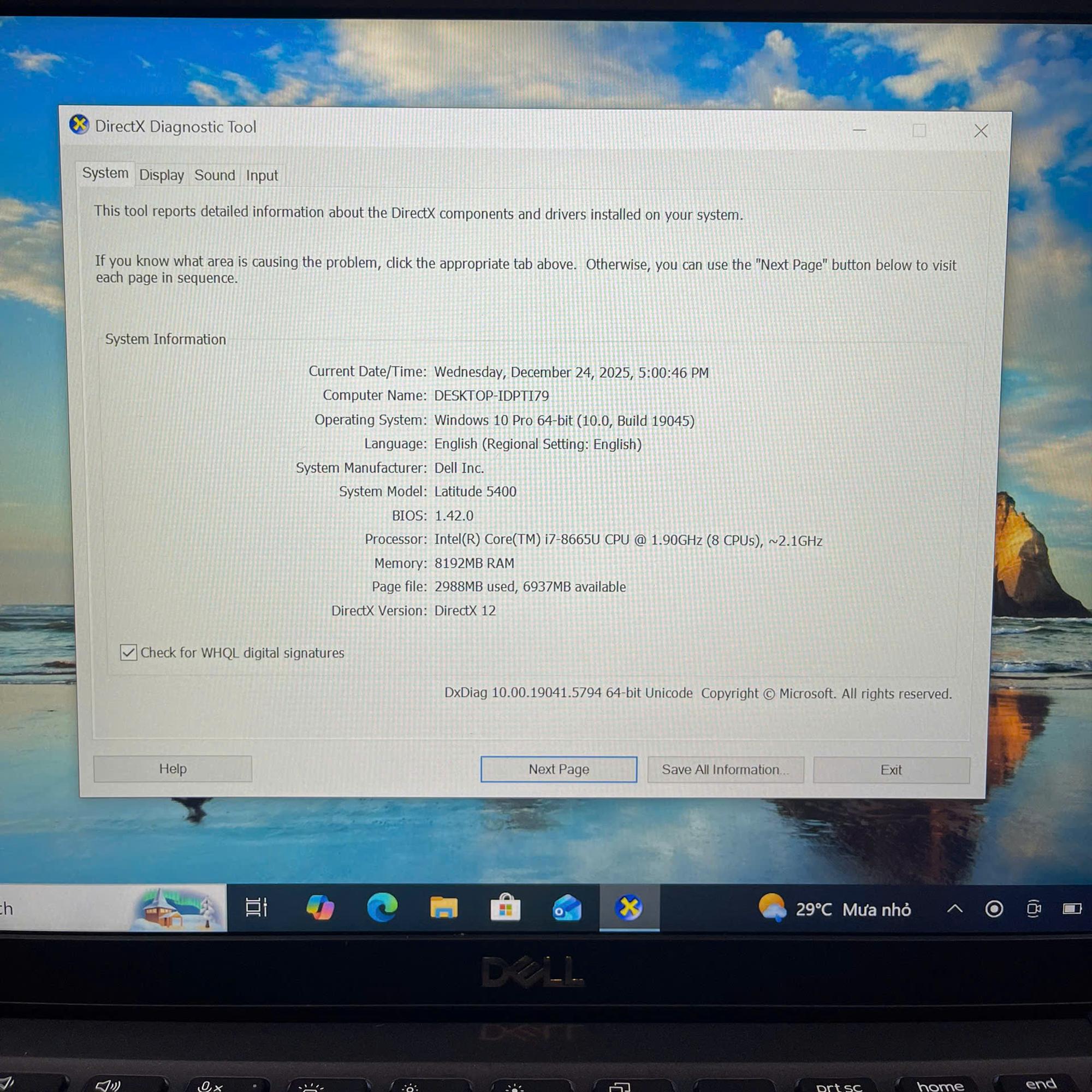 Dell i7 8th 8GB/256GB Màn 14inch FHD-duoc-ban-tai-Vi Tính Kim Trân