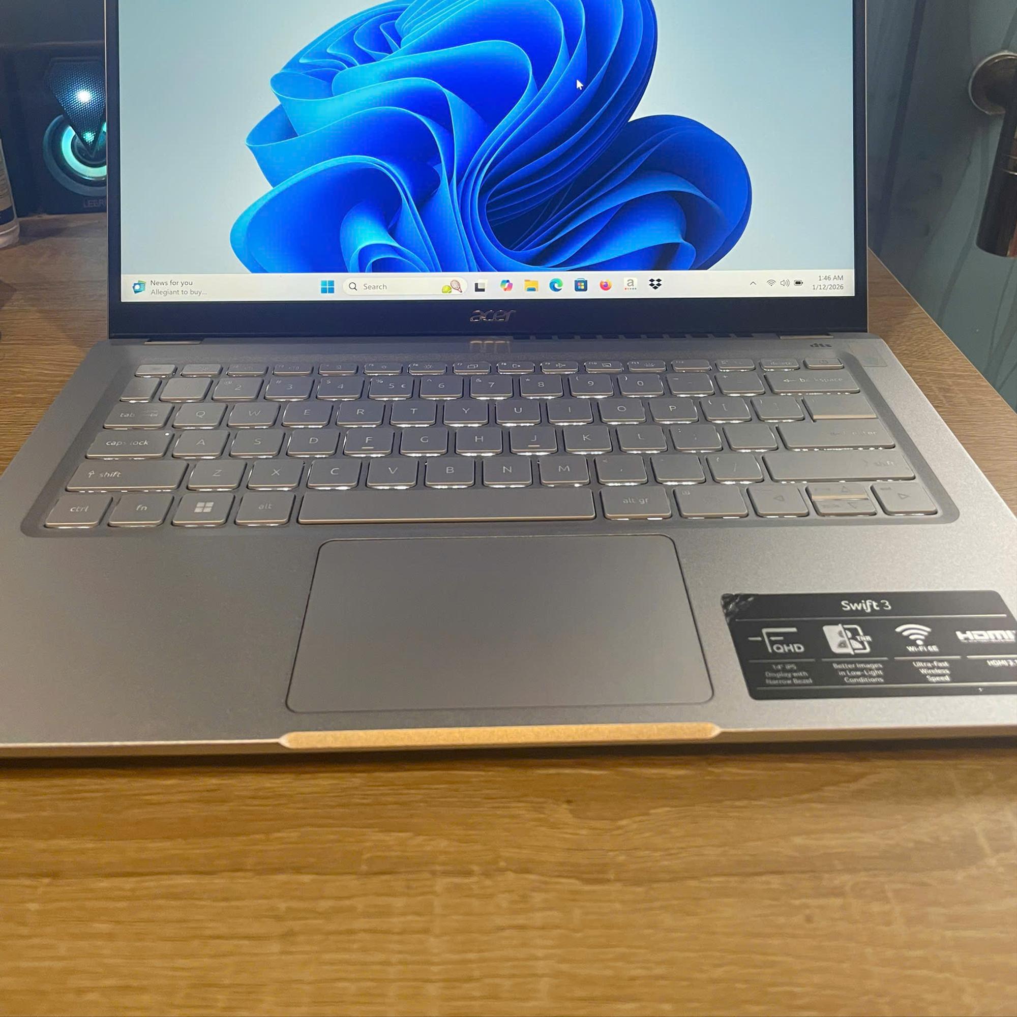 Acer i5 12th Ram 16GB 512GB SSD Màn 14inch 2K-duoc-ban-tai-Vi Tính Kim Trân