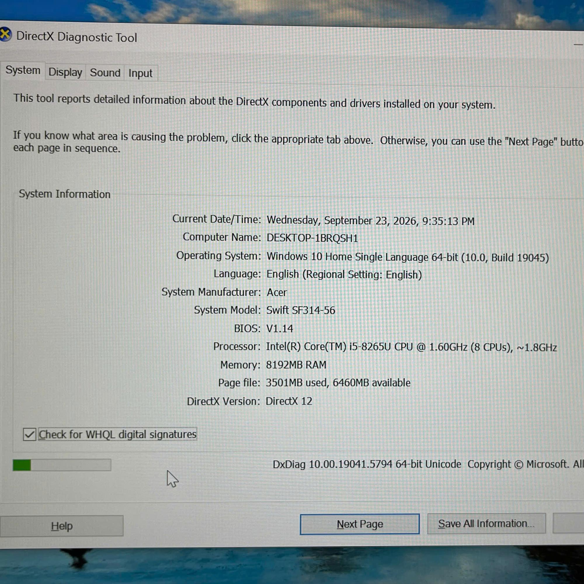 Acer i5 8th Ram 8GB 128GB SSD Màn 14inch FHD IPS-duoc-ban-tai-Vi Tính Kim Trân