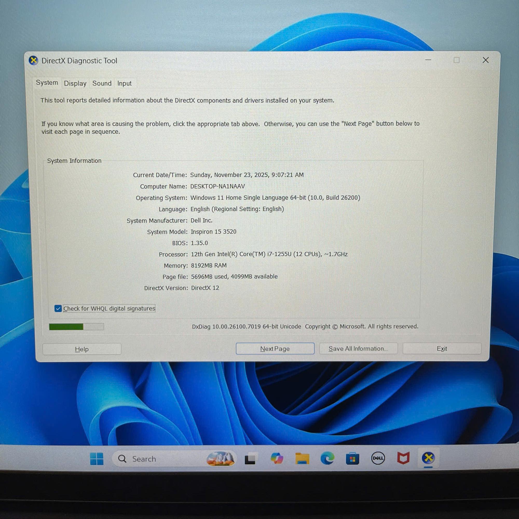 Dell i7 12th Ram 8GB 512GB SSD Màn hình 15.6inch FHD 144hz-duoc-ban-tai-Vi Tính Kim Trân