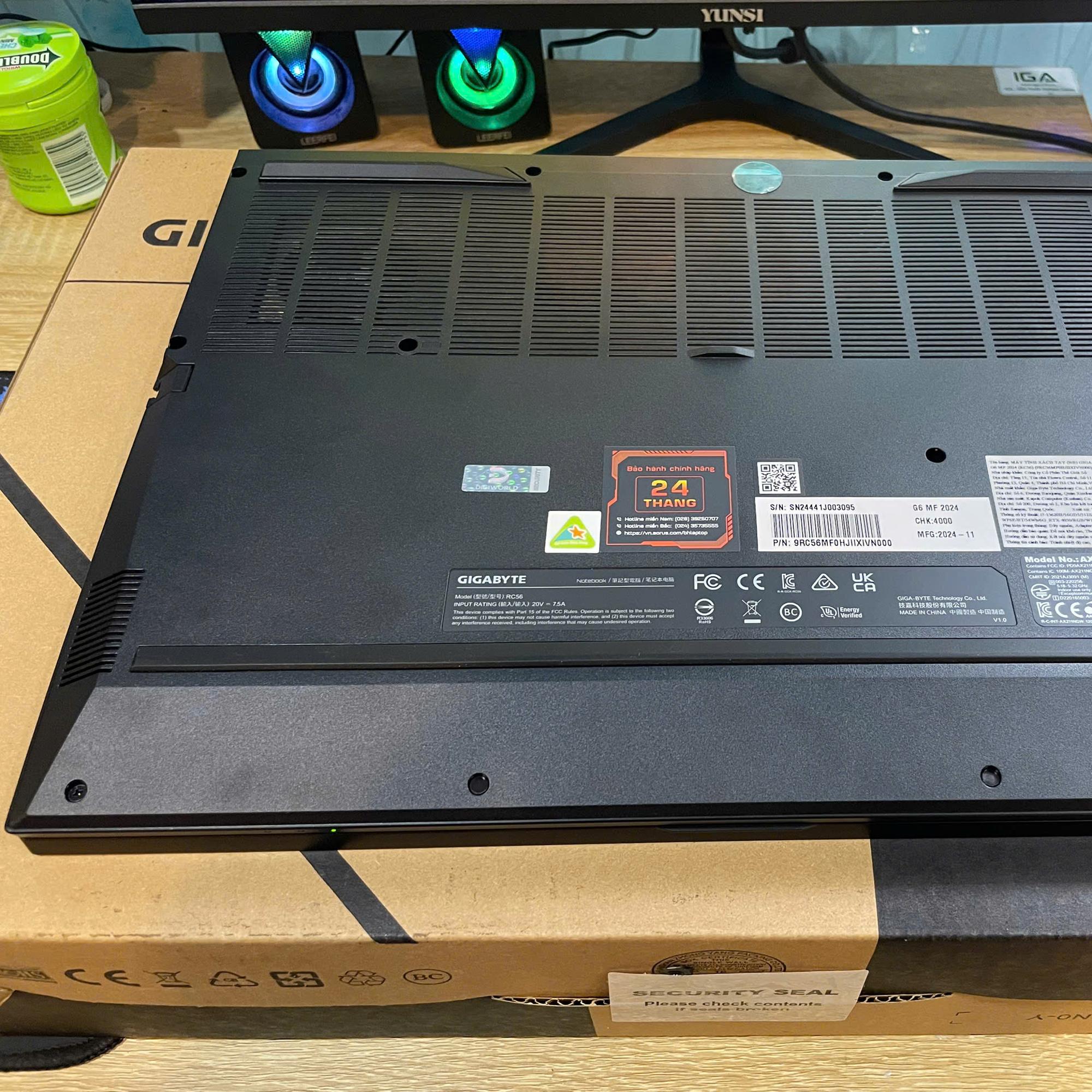 Gigabyte i7 13620H 16GB/512GB SSD Card RTX 4050 Màn 16inch 165hz. Máy siêu lướt Còn BH TGDĐ tới 19/10/2027-duoc-ban-tai-Vi Tính Kim Trân