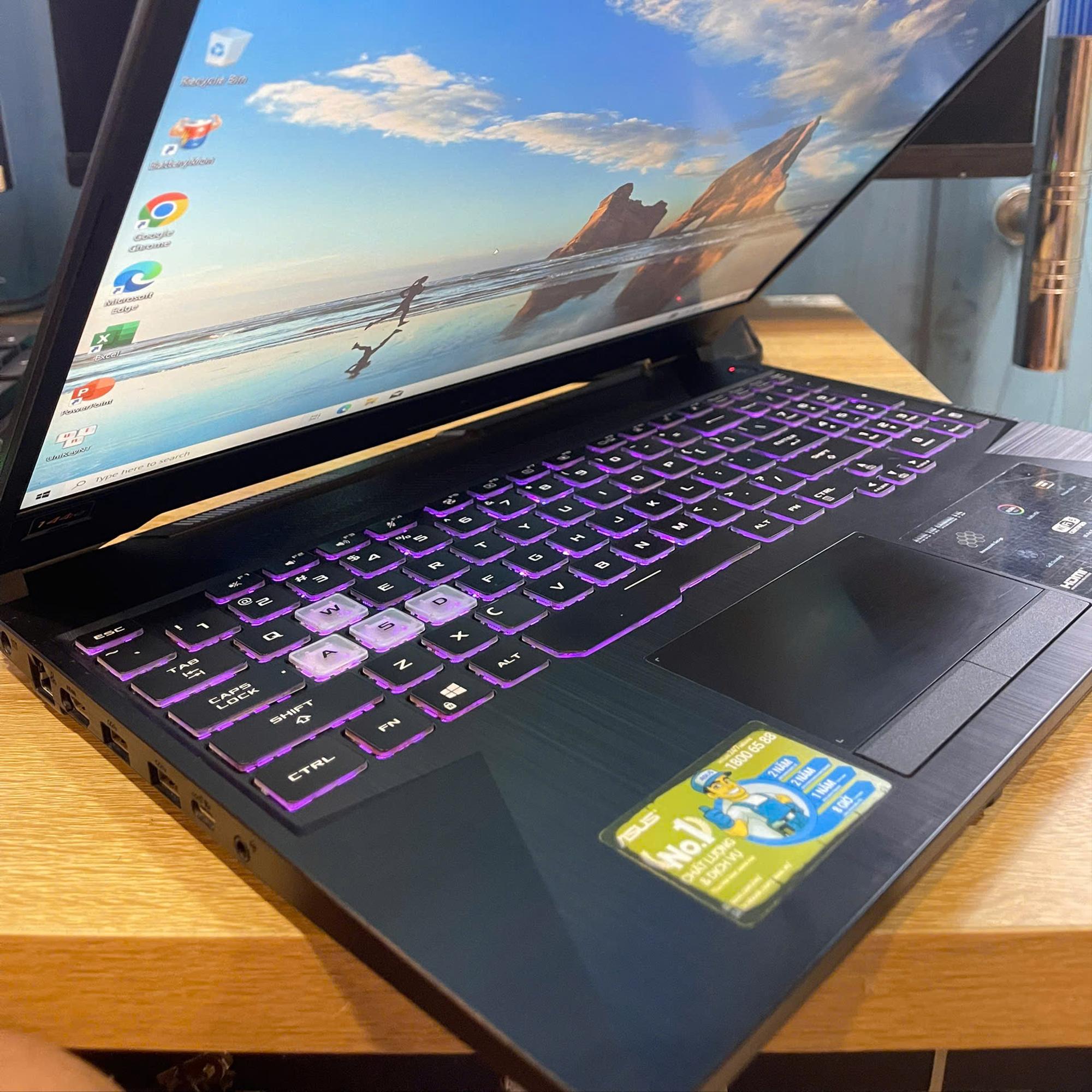 Asus Tuf i5 10th Ram 16GB 512GB SSD Card GTX 1650 Màn 15.6inch FHD 144Hz-duoc-ban-tai-Vi Tính Kim Trân