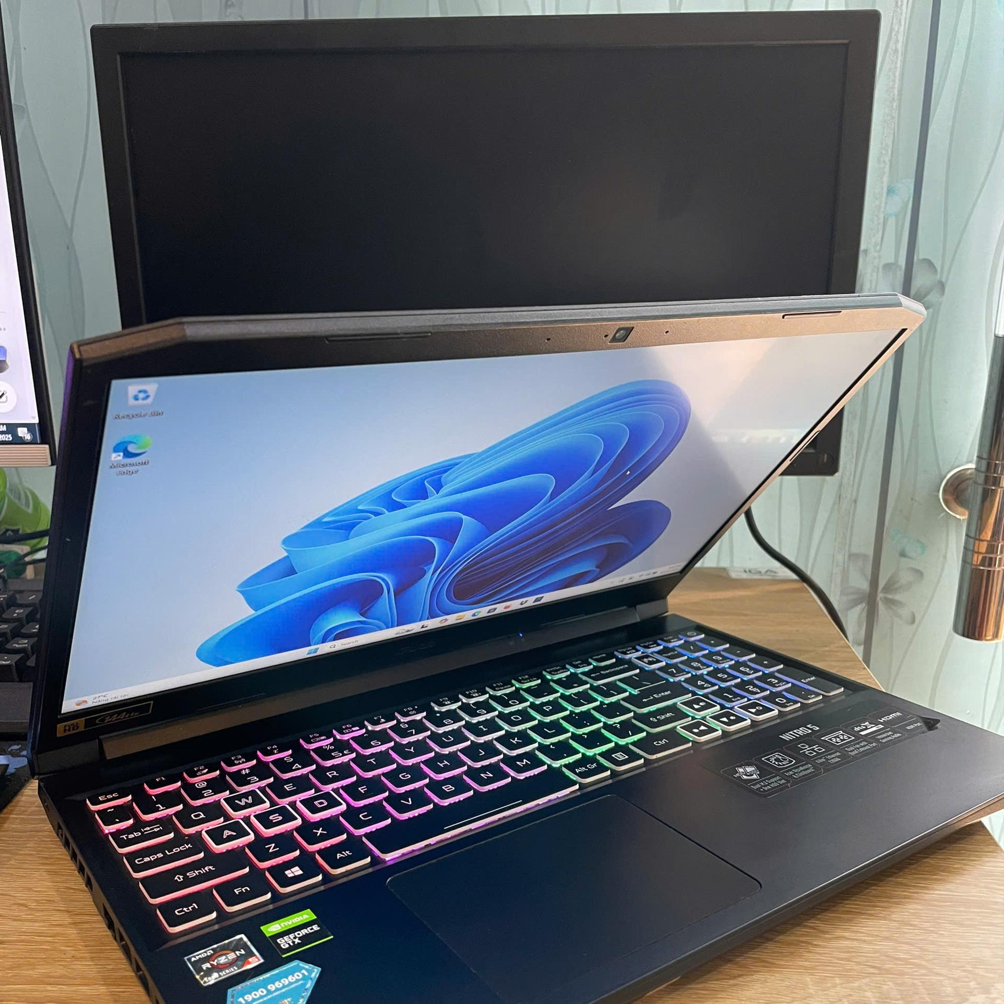 Acer Ryzen 5 5600H Ram 8GB 512GB SSD Card GTX 1650 Màn 15.6inch 144Hz-duoc-ban-tai-Vi Tính Kim Trân