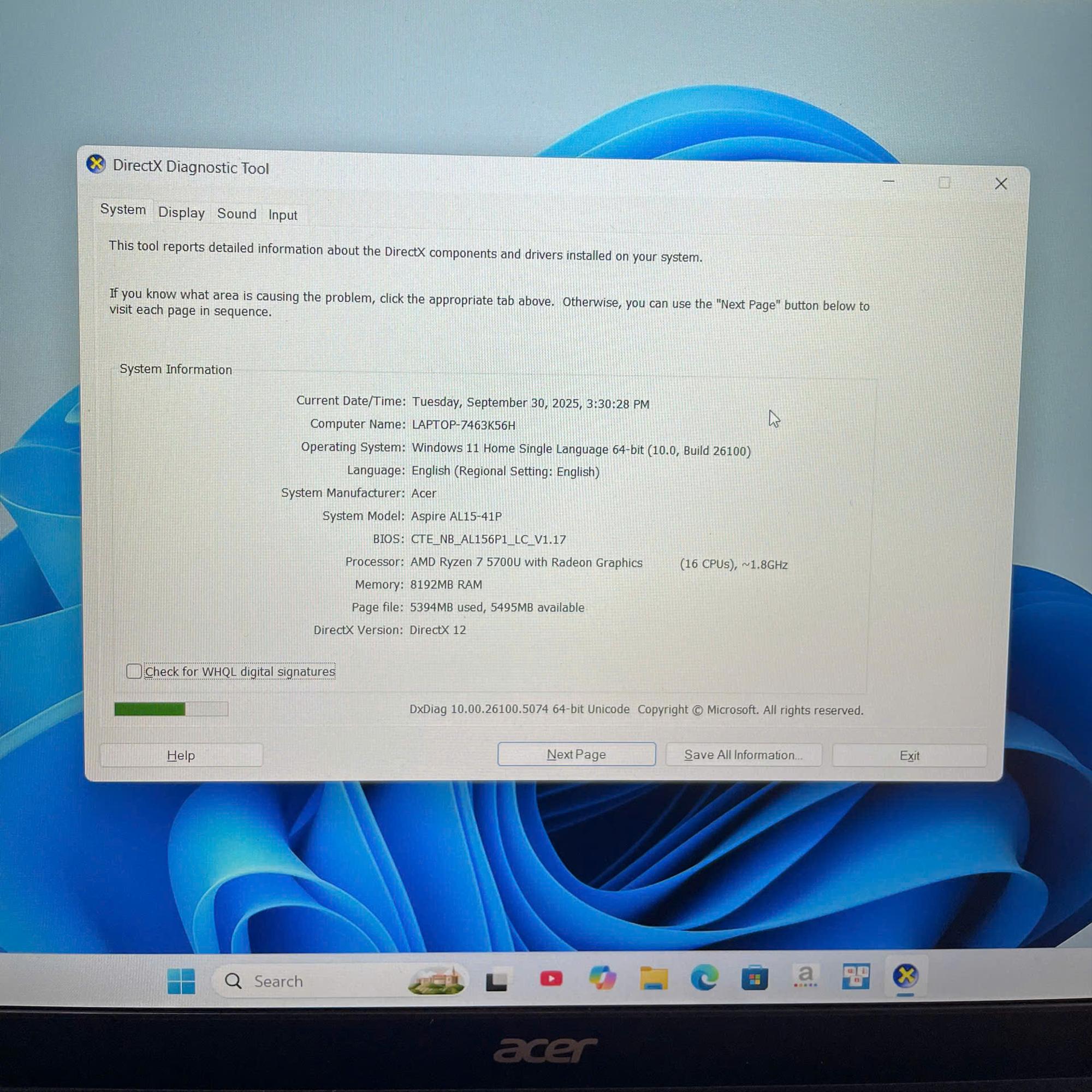 Acer Ryzen 7 5700U ram 8GB 512GB SSD Zin Tem BH 7/2026-duoc-ban-tai-Vi Tính Kim Trân