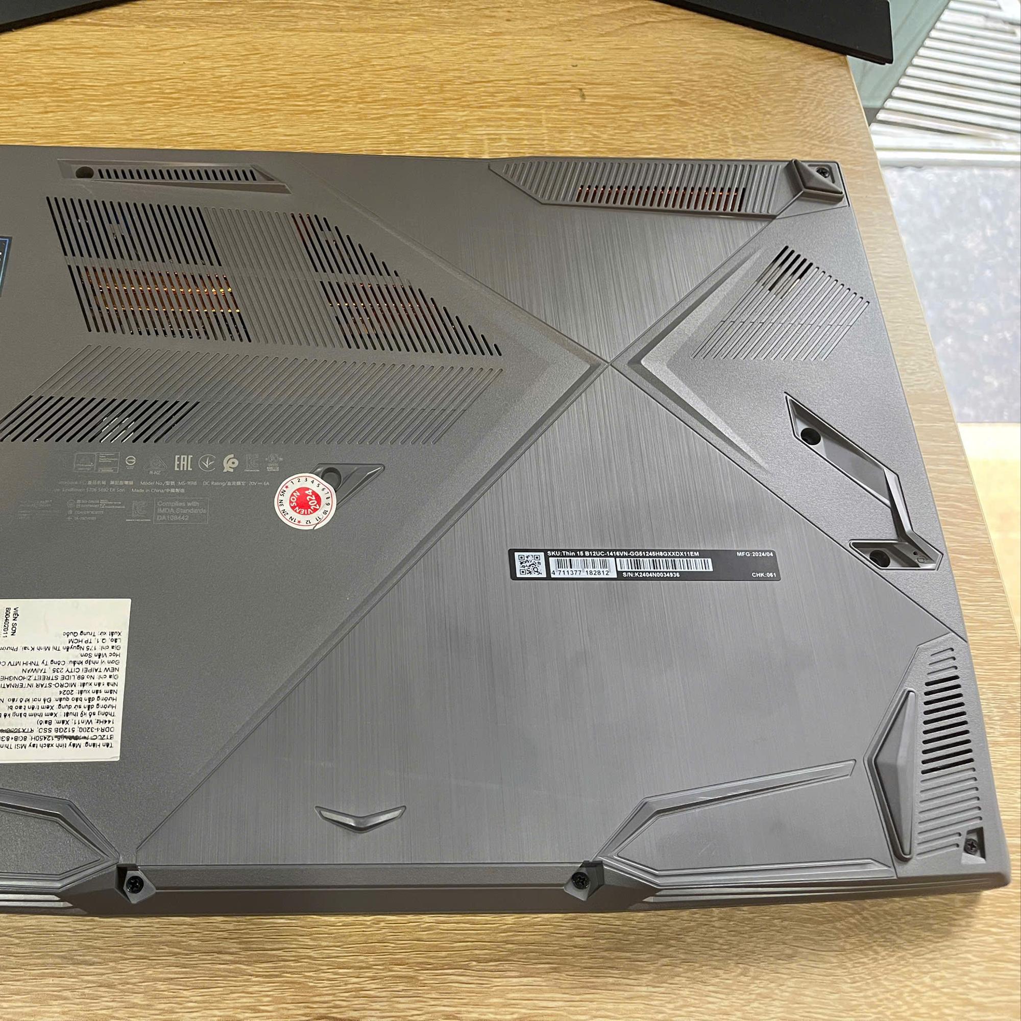 MSI Gaming i5 12th Đẹp keng Ram 16GB 512GB SSD Card RTX 3050 Bảo hành hãng tới 07/2026-duoc-ban-tai-Vi Tính Kim Trân