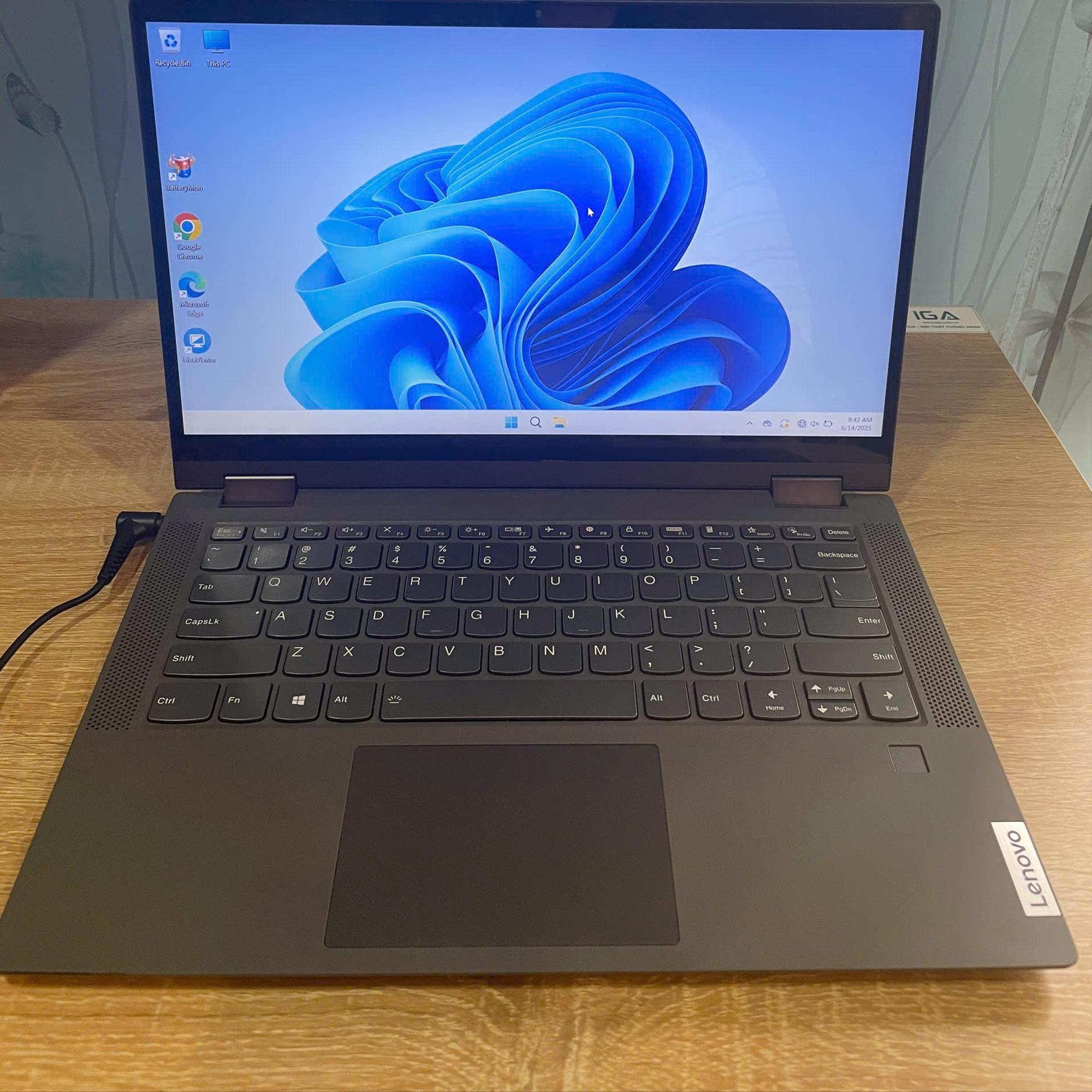 LENOVO RYZEN 5 4500U RAM 8GB 512GB SSD MÀN HÌNH 14INCH FHD XOAY GẬP 360 CẢM ỨNG-duoc-ban-tai-Vi Tính Kim Trân
