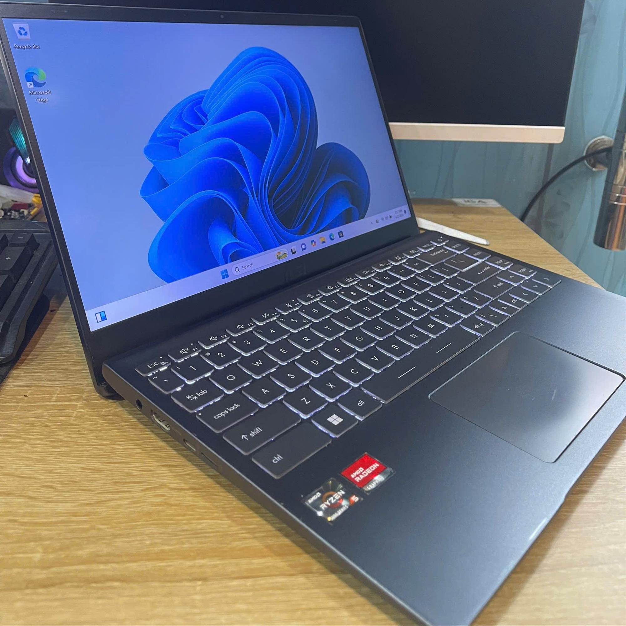 MSI Ryzen 5 5500u Ram 8GB 512GB SSD Màn 14inch FHD-duoc-ban-tai-Vi Tính Kim Trân