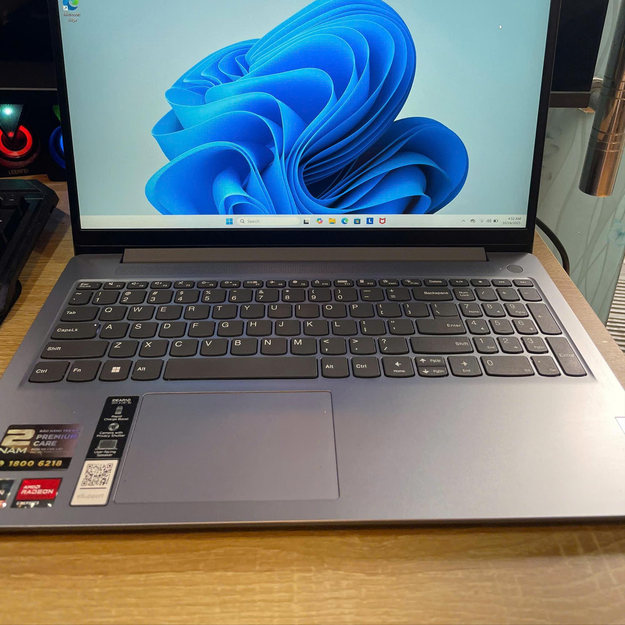 Lenovo Ryzen 5 5625U Ram 16GB 512GB SSD Màn 15.6inch FHD IPS. Còn BH 1/2027-duoc-ban-tai-Vi Tính Kim Trân