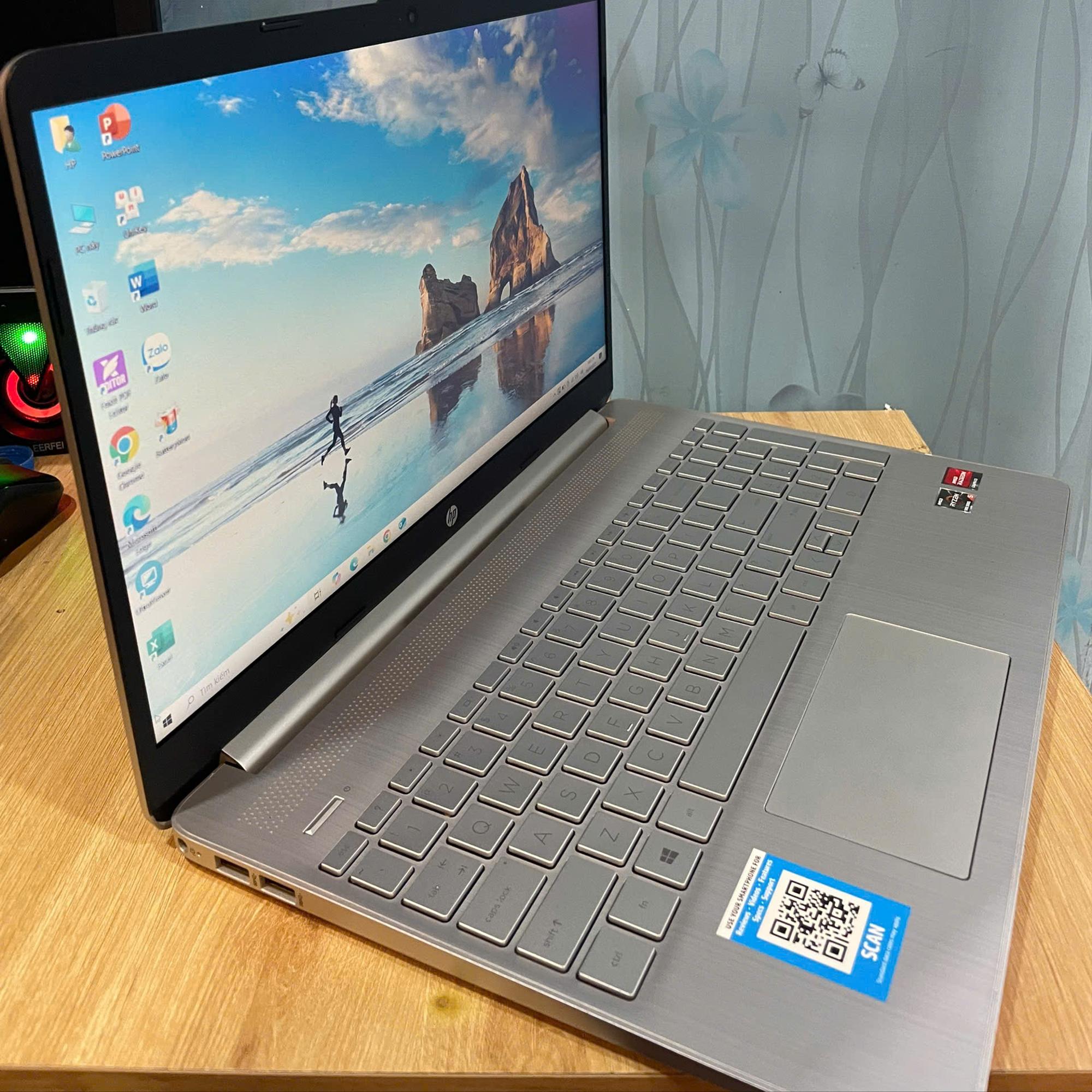 Laptop HP Ryzen 5 5500u Ram 8GB 512GB SSD Màn 15.6inch FHD-duoc-ban-tai-Vi Tính Kim Trân