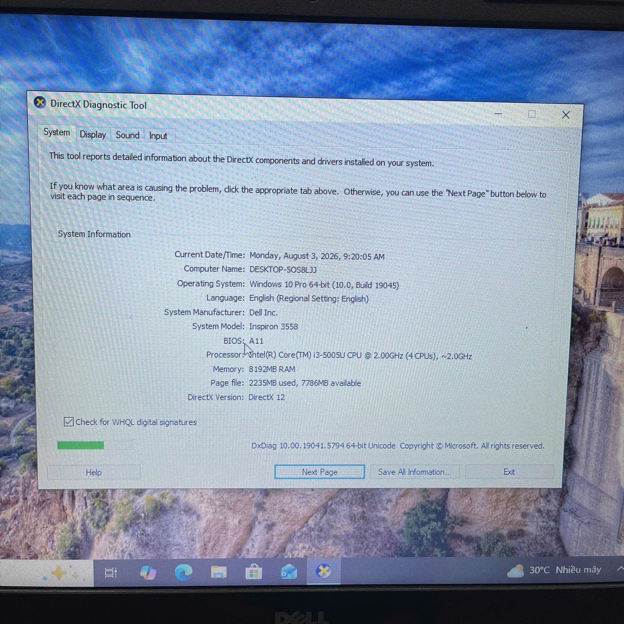 Dell i3 5th Ram 8GB 128GB SSD Màn 15.6inch-duoc-ban-tai-Vi Tính Kim Trân