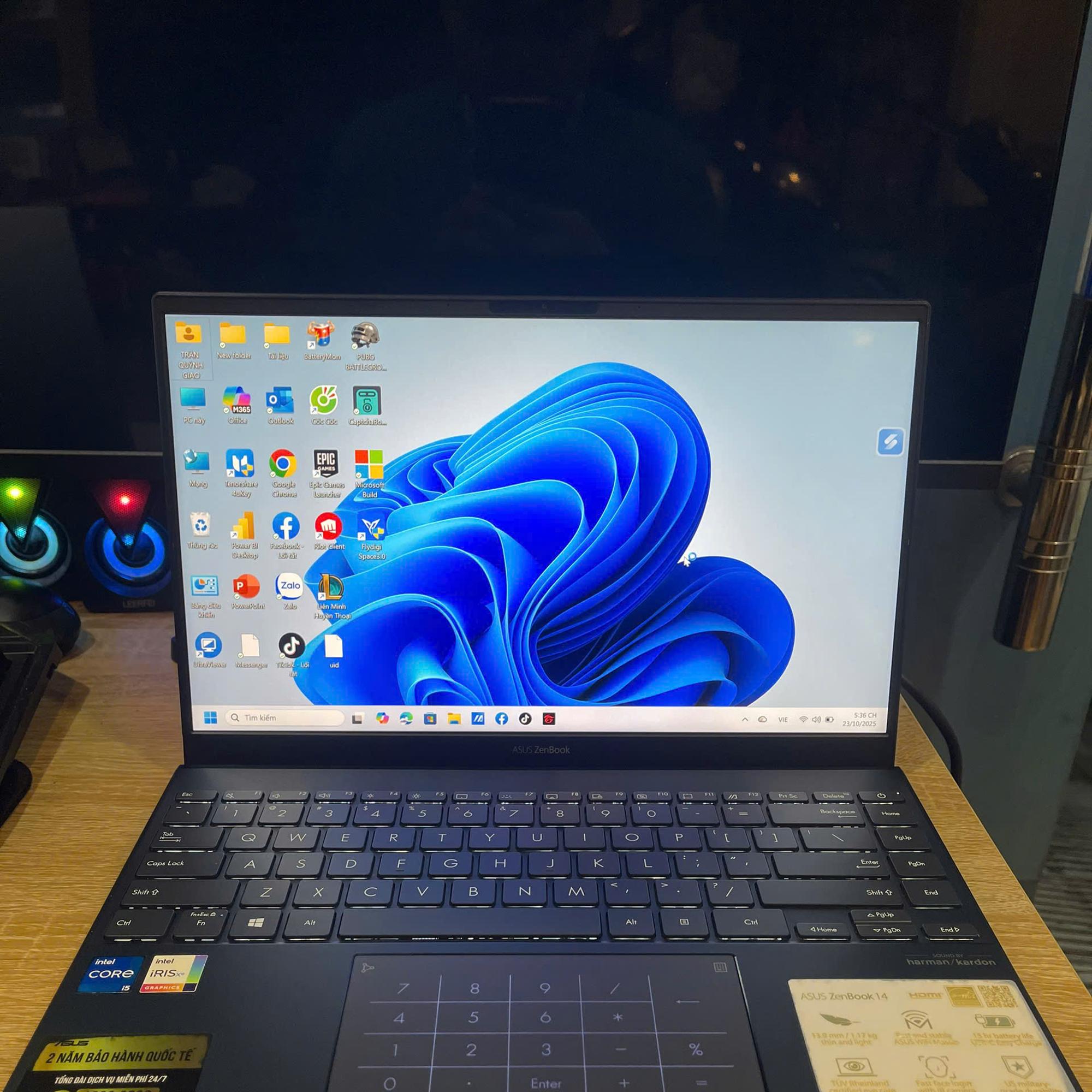 ASUS i5 11th Ram 8GB 512GB SSD Màn hình 14inch FHD IPS-duoc-ban-tai-Vi Tính Kim Trân