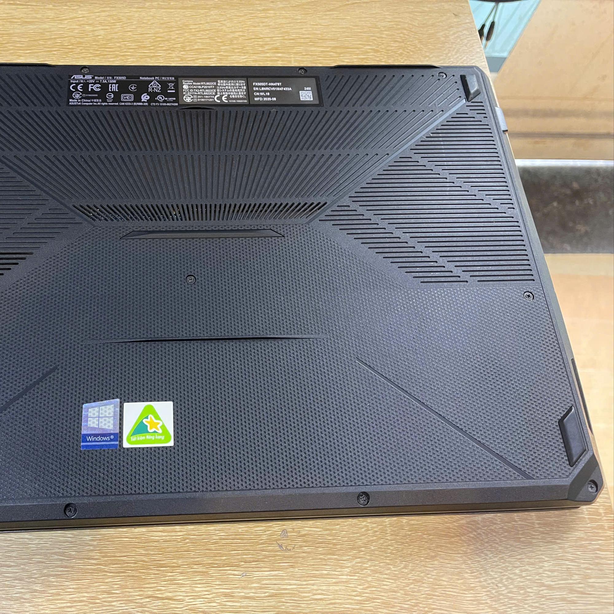 ASUS Tuf Ryzen 7 3750H 8/512GB Card GTX 1650 Màn 15.6inch 120hz-duoc-ban-tai-Vi Tính Kim Trân