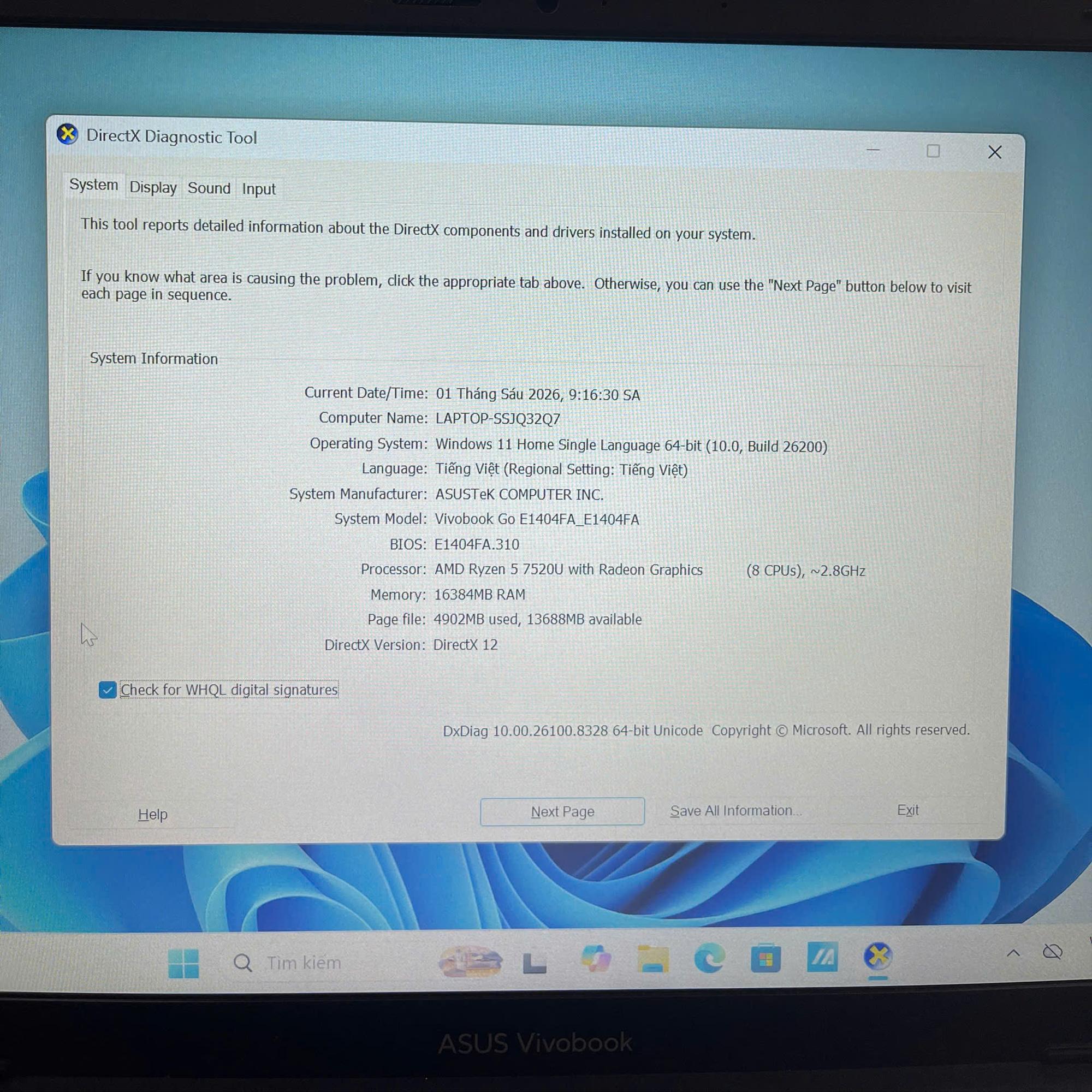 Asus Ryzen 5 7520U 16/512GB SSD Màn 14inch FHD. BH Hãng tới 8/2026-duoc-ban-tai-Vi Tính Kim Trân