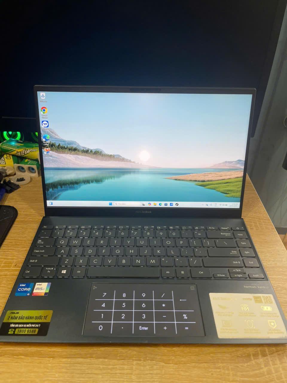 ASUS ZENBOOK i5 11th Ram 8GB 512GB SSD Màn hình 14inch FHD-duoc-ban-tai-Vi Tính Kim Trân