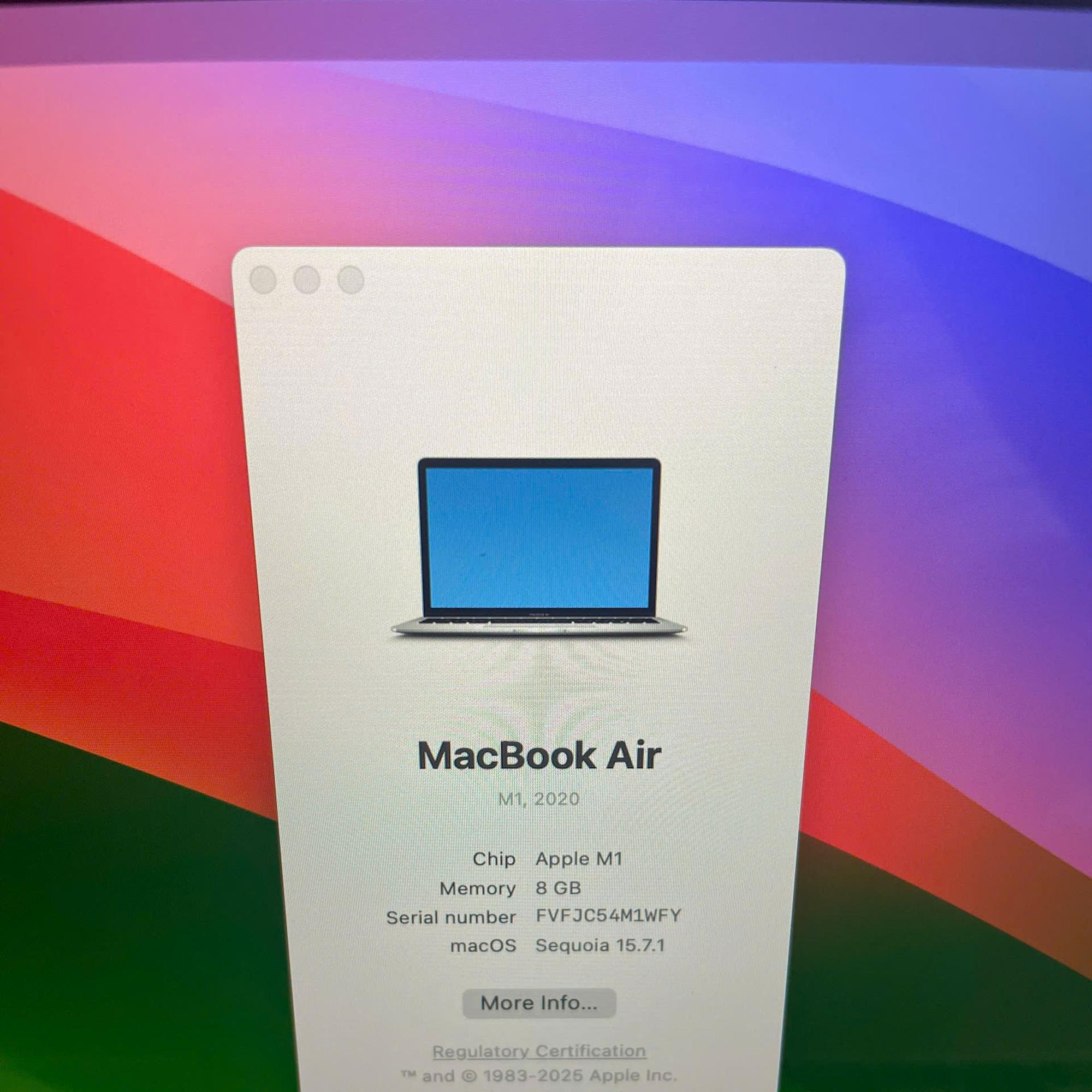 MacBook Air M1 2020 Ram 8GB 256GB SSD Màn 13.3inch Retina PIN 85%-duoc-ban-tai-Vi Tính Kim Trân