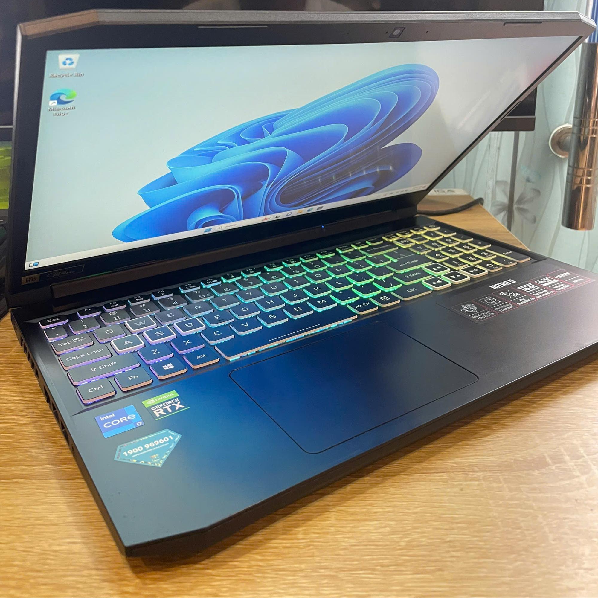 Acer Gaming i7 11th Ram 16GB 512GB SSD Card RTX 3050 Màn 15.6inch FHD 144hz-duoc-ban-tai-Vi Tính Kim Trân