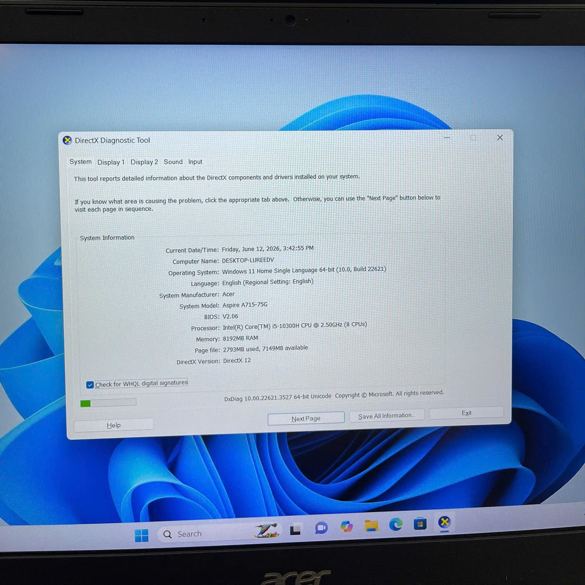 Acer i5 10th Ram 8GB 512GB SSD Card GTX 1650 Màn 15.6inch FHD IPS-duoc-ban-tai-Vi Tính Kim Trân