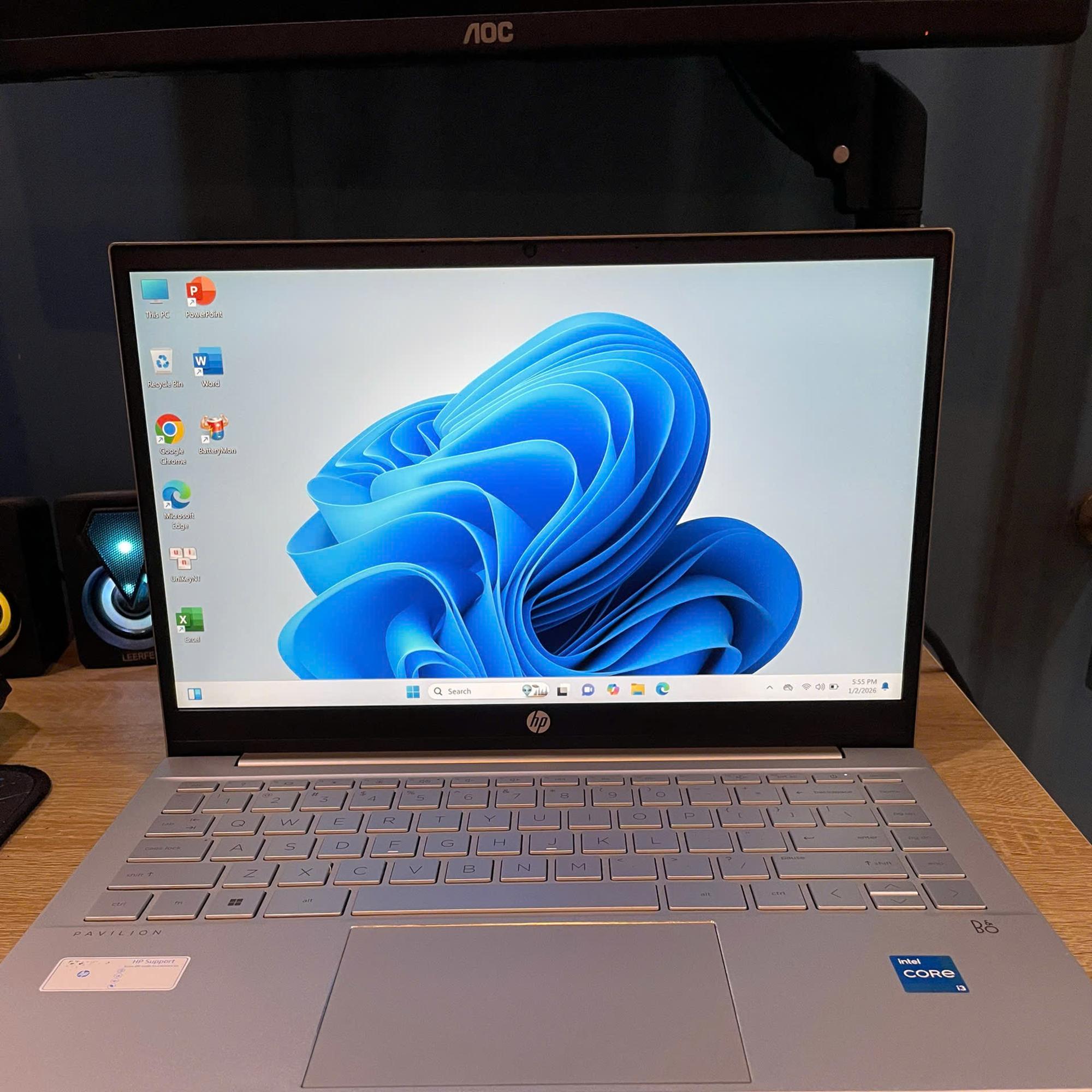 HP Pavilion i3 11th Ram 8GB 256GB SSD Màn 14inch FHD IPS-duoc-ban-tai-Vi Tính Kim Trân