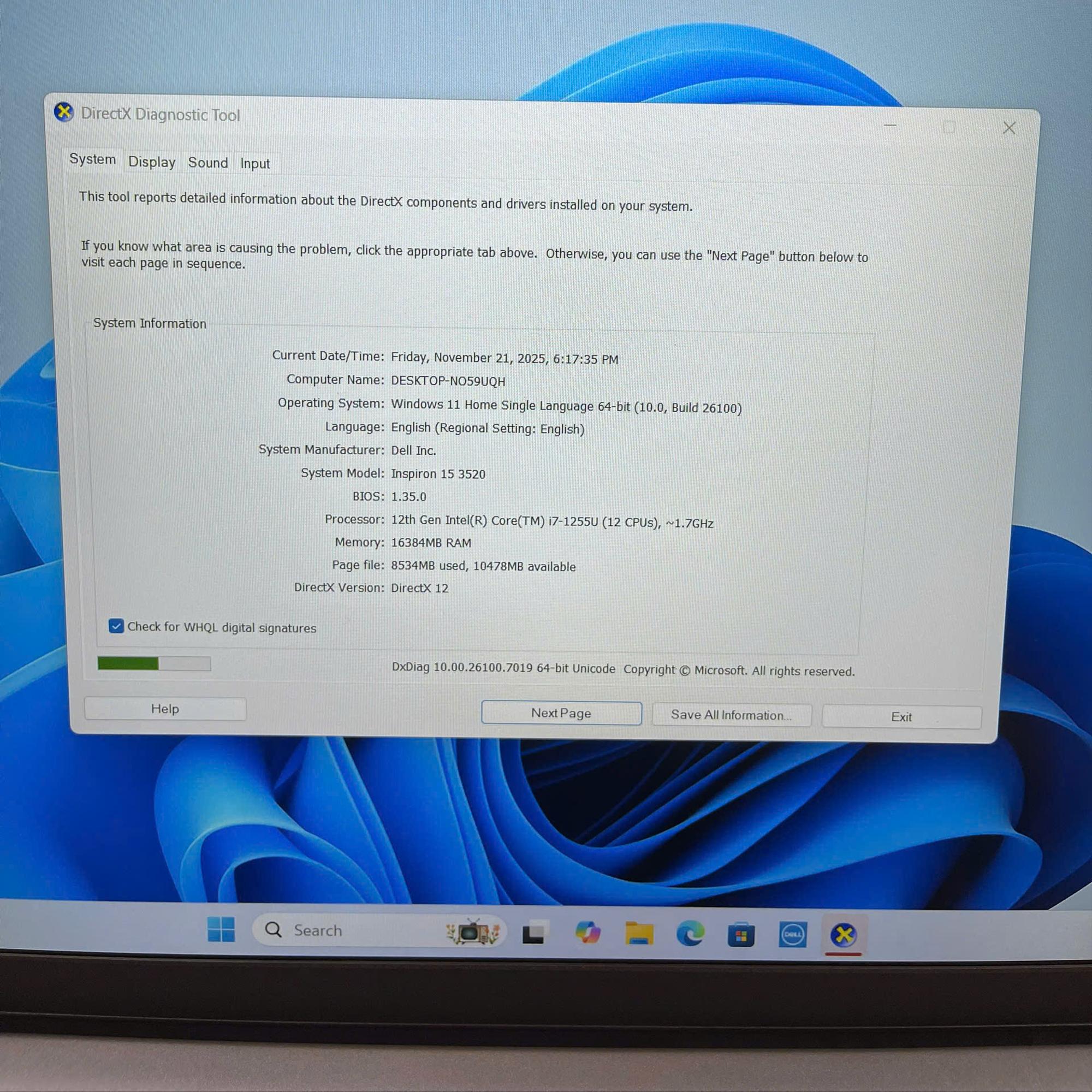 Dell i7 12th Ram 16GB 512GB SSD Màn 15.6inch FHD 120hz. Còn Bảo Hành chính hãng Dell tới 10/2026-duoc-ban-tai-Vi Tính Kim Trân