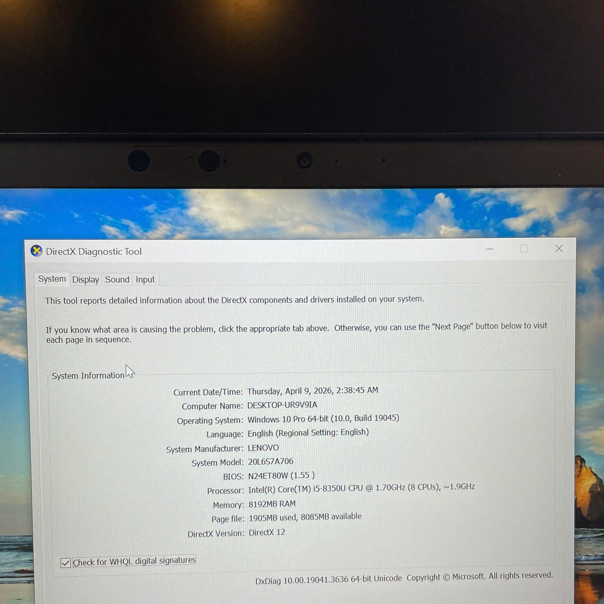 Thinkpad i5 8th Ram 8GB 256GB SSD Màn hình 14inch FHD IPS-duoc-ban-tai-Vi Tính Kim Trân