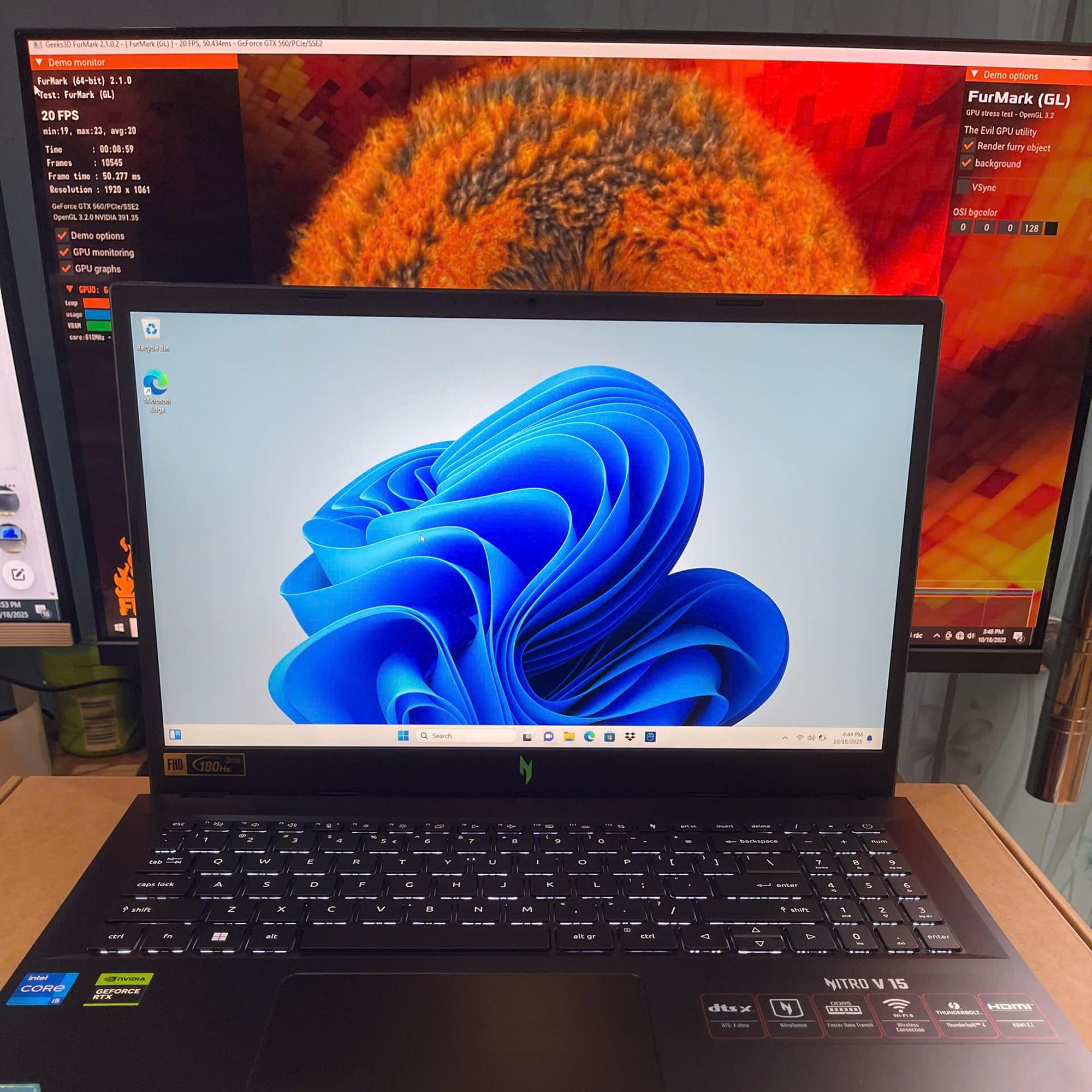 Acer Gaming i5 13th Card rời RTX 2050 Màn 15.6inch 180hz. Máy New sạc 1 lần -duoc-ban-tai-Vi Tính Kim Trân