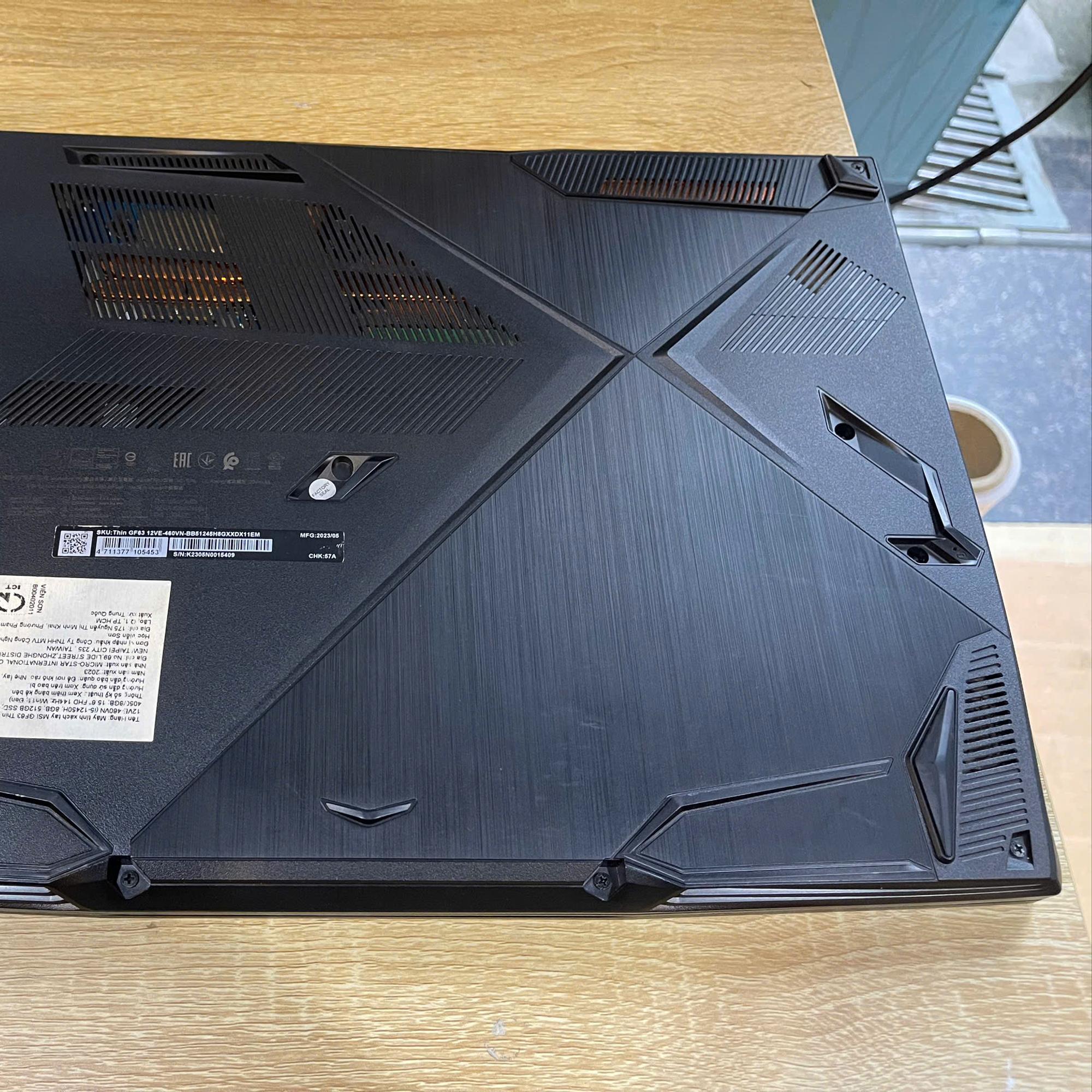 MSI i5 12th Ram 8GB 512GB SSD RTX 4050 6GB Màn 15.6inch FHD 144HZ-duoc-ban-tai-Vi Tính Kim Trân