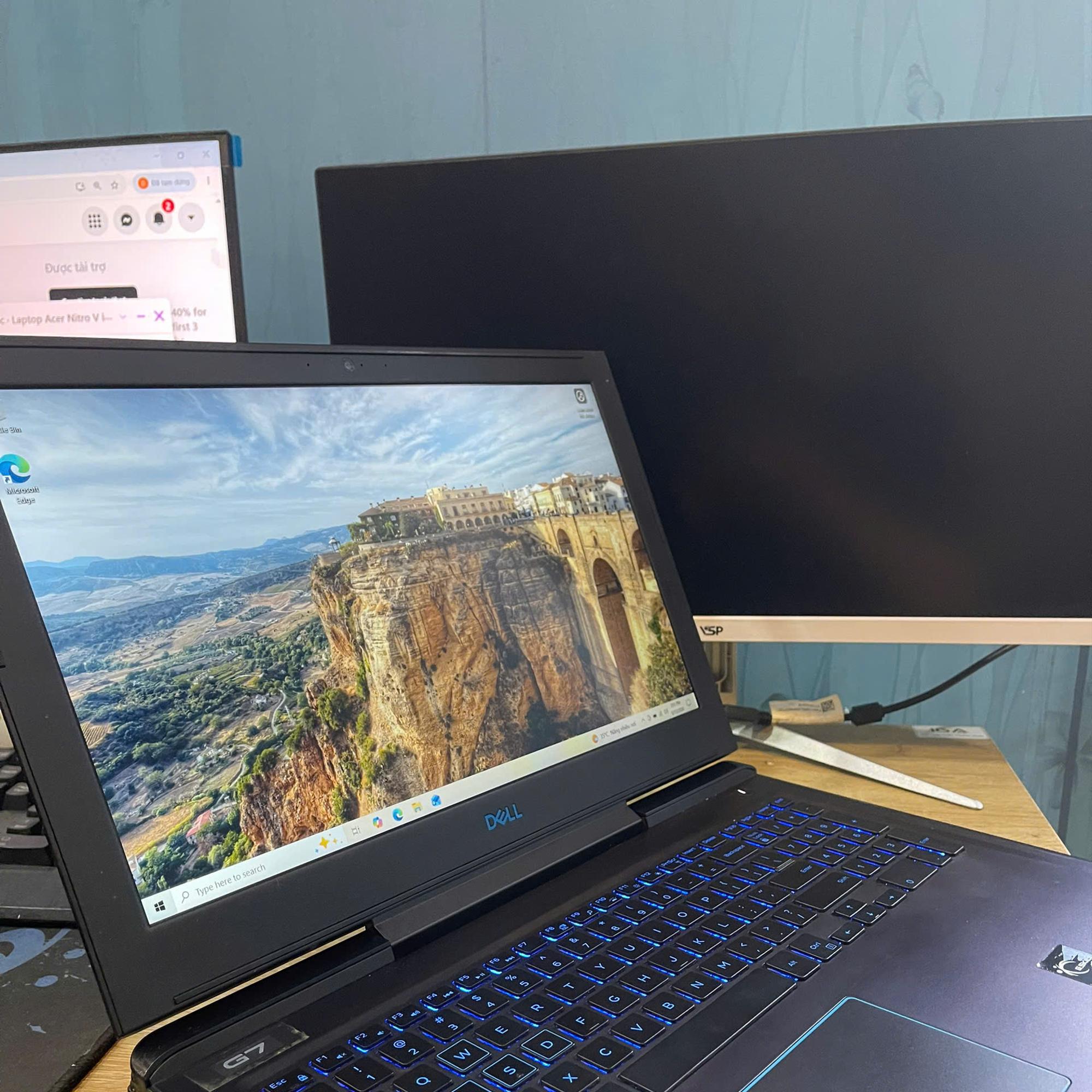 Dell G7 i7 8th 8GB/256GB Card GTX 1060 Max-Q 6GB Màn 15.6inch FHD-duoc-ban-tai-Vi Tính Kim Trân