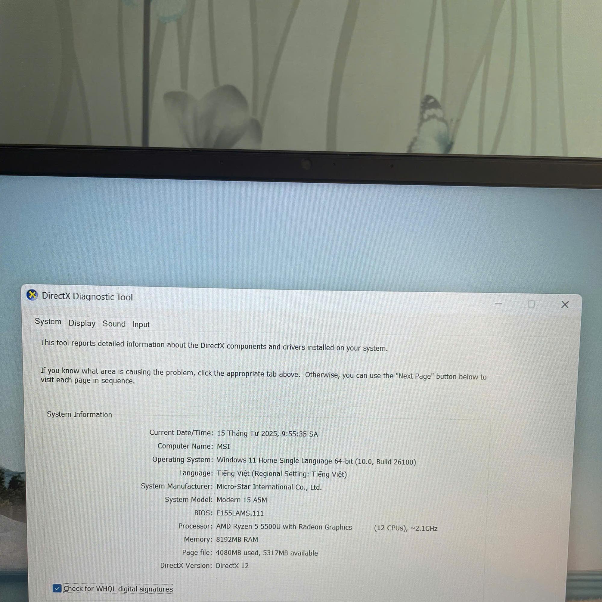 MSI Modern 15 Ryzen 5500U Ram 8GB 512GB SSD Màn 15.6inch FHD-duoc-ban-tai-Vi Tính Kim Trân