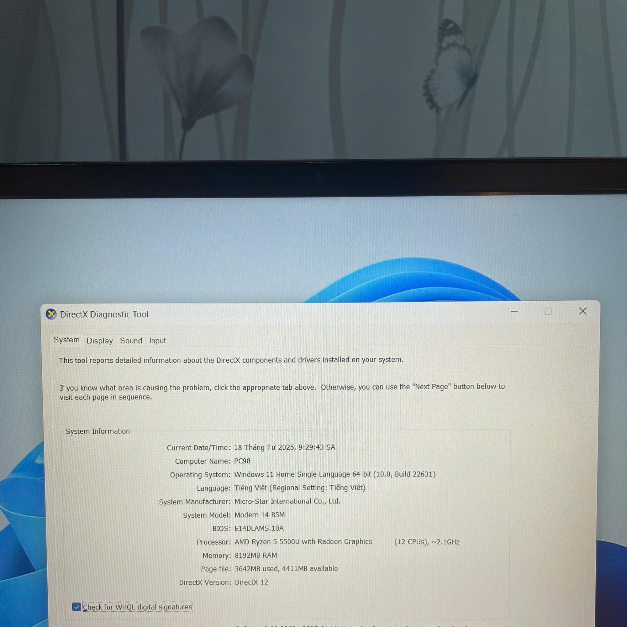 MSI Modern 14 RYZEN 5 5500U Ram 8GB 512GB SSD Màn 14inch FHD-duoc-ban-tai-Vi Tính Kim Trân
